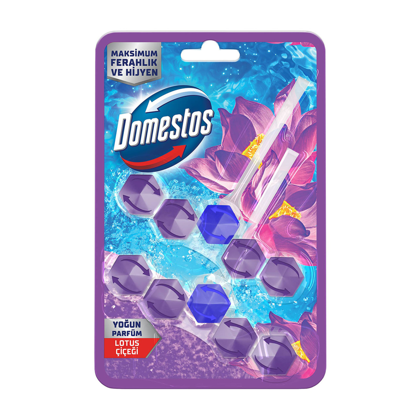 Domestos Wc Blok Lotus 2 x 50 G - Görsel 1