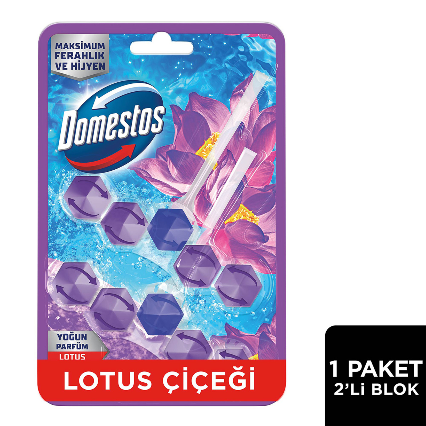 Domestos Wc Blok Lotus 2 x 50 G - Görsel 2