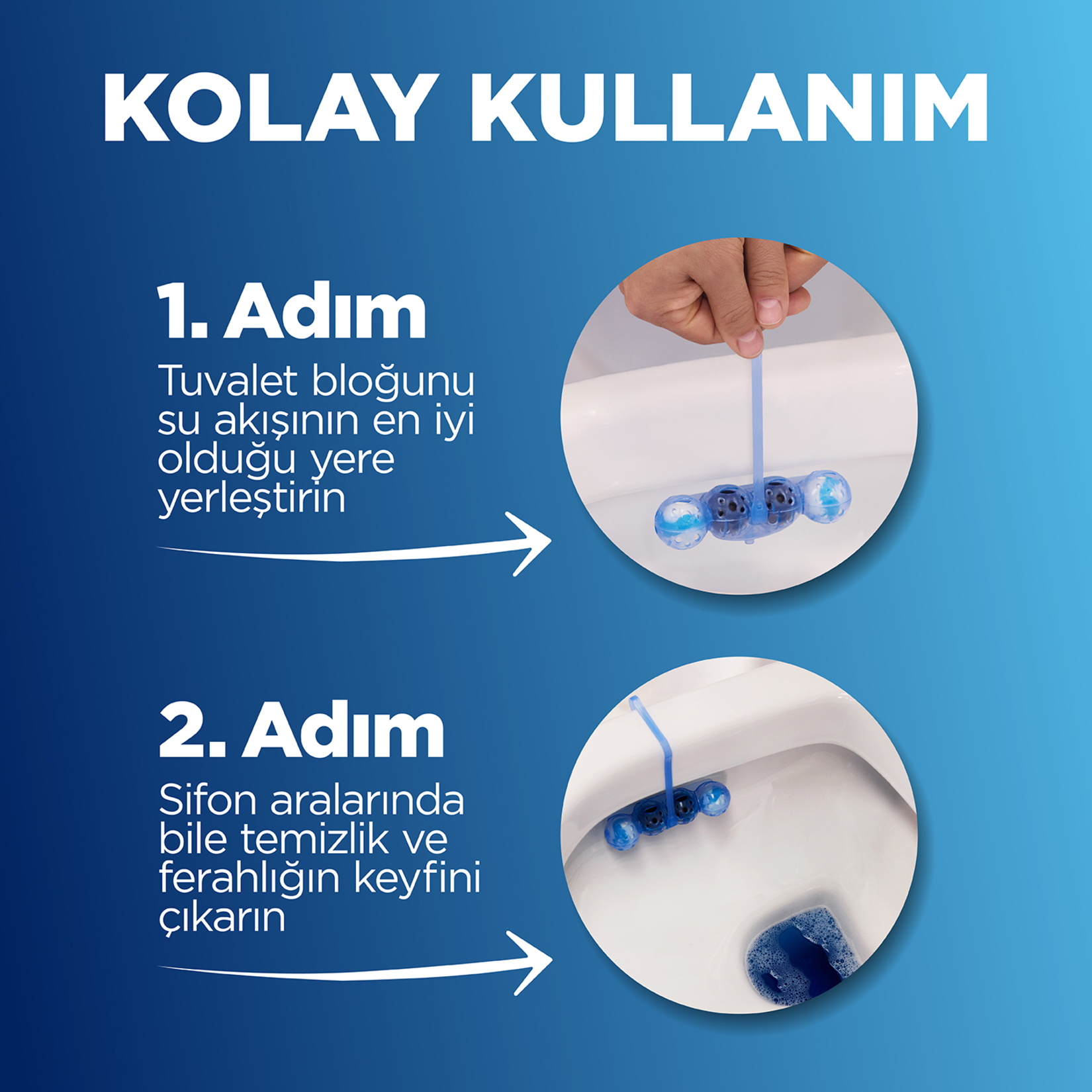 Bref Wc Blok Self Aktif Klor Etkisi 2 x 50 G - Görsel 4