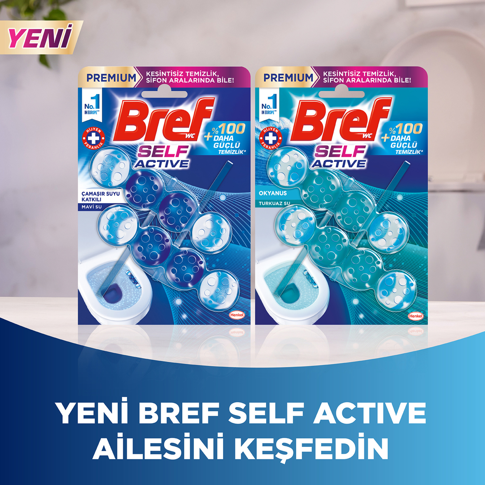 Bref Wc Blok Self Aktif Klor Etkisi 2 x 50 G - Görsel 7