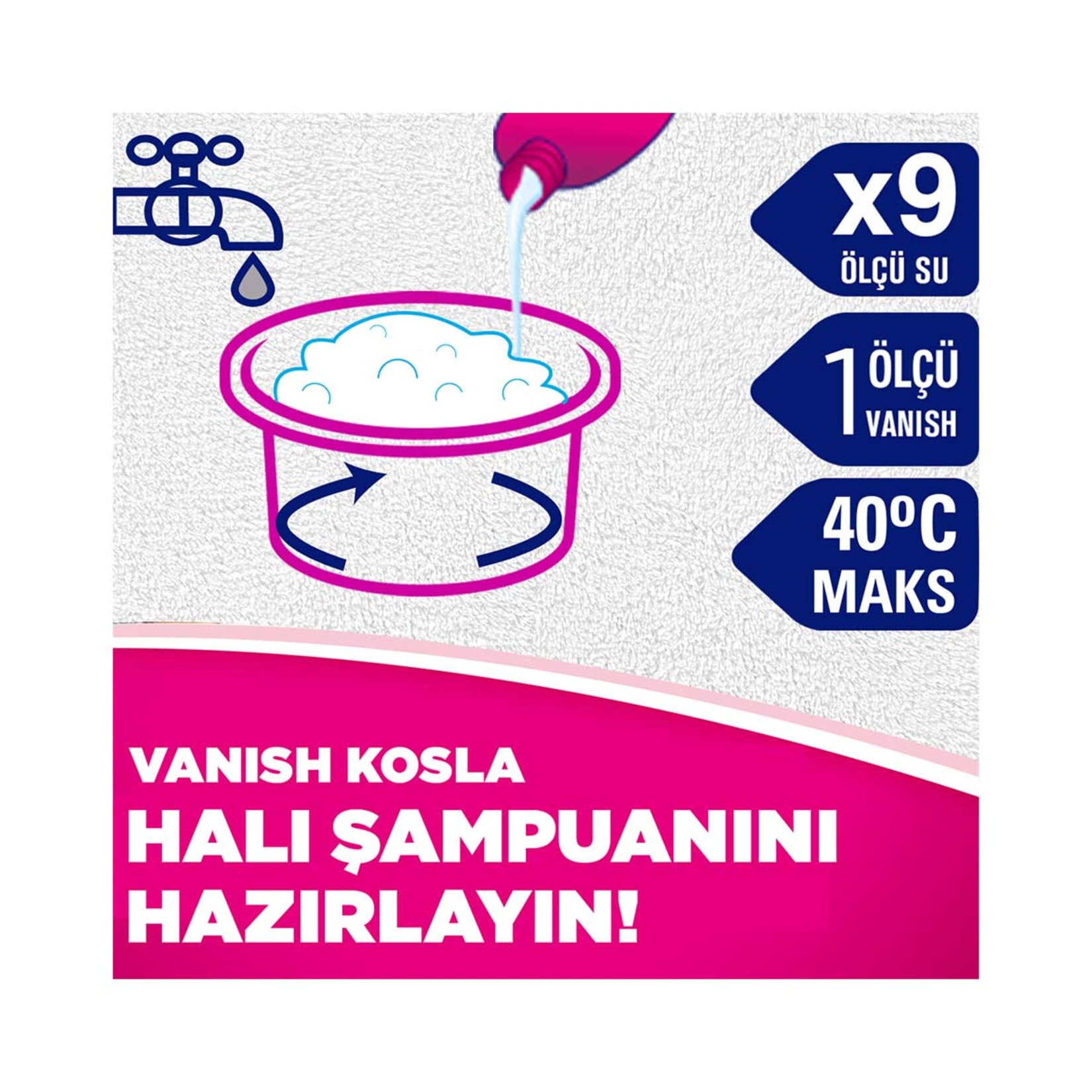 Kosla Halı Şampuanı Elde Temizlik 850 Ml - Görsel 2
