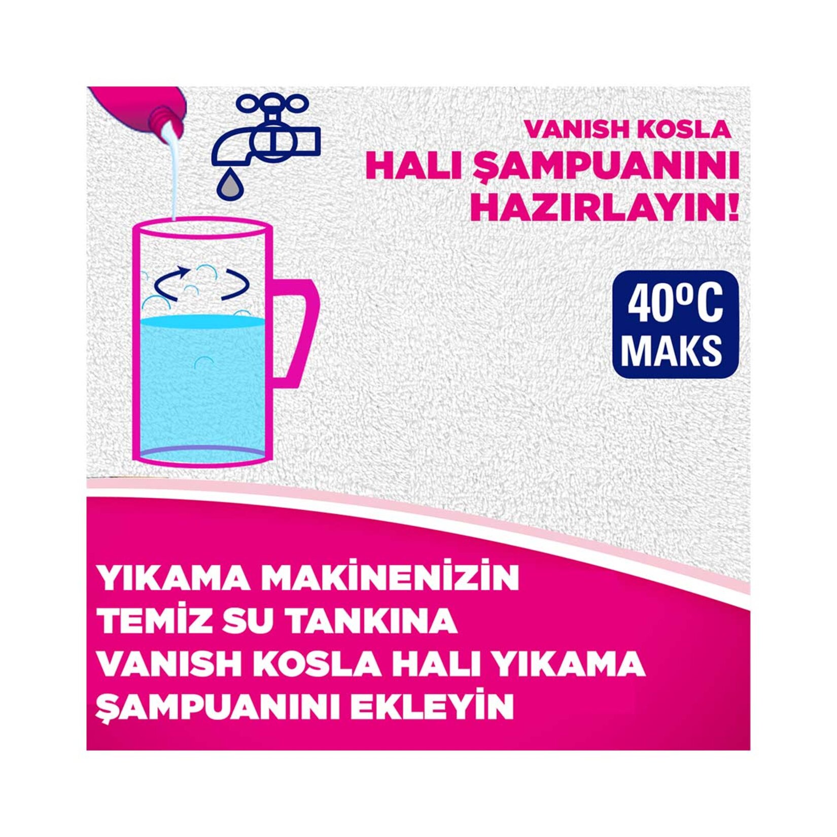 Kosla Halı Şampuanı Makinede Temizlik 850 Ml - Görsel 3