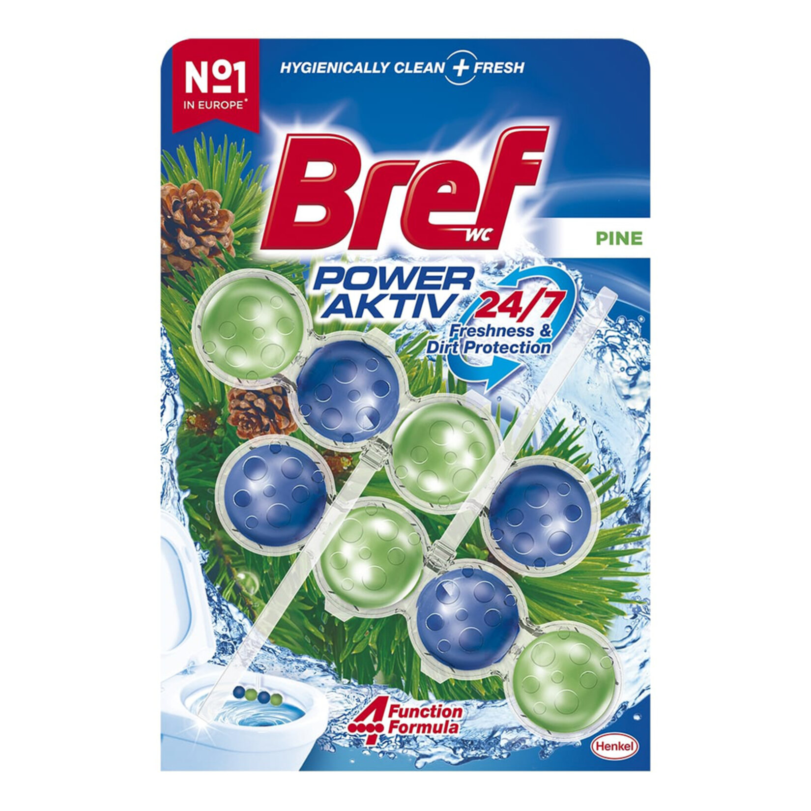 Bref Power Aktif Wc Blok Çam 2 x 50 G - Görsel 1