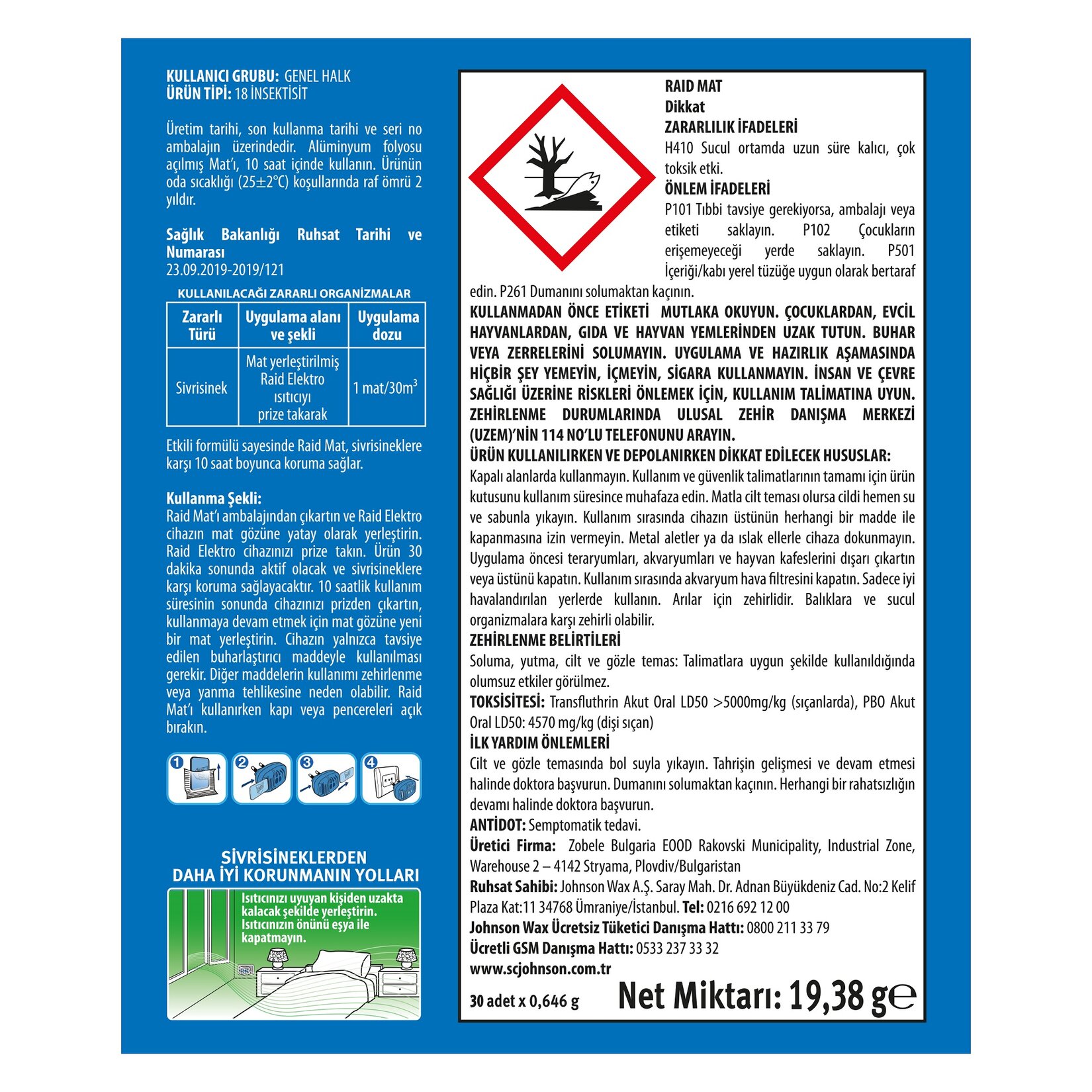 Raid Mat Tablet Yedek 30 Gece - Görsel 2