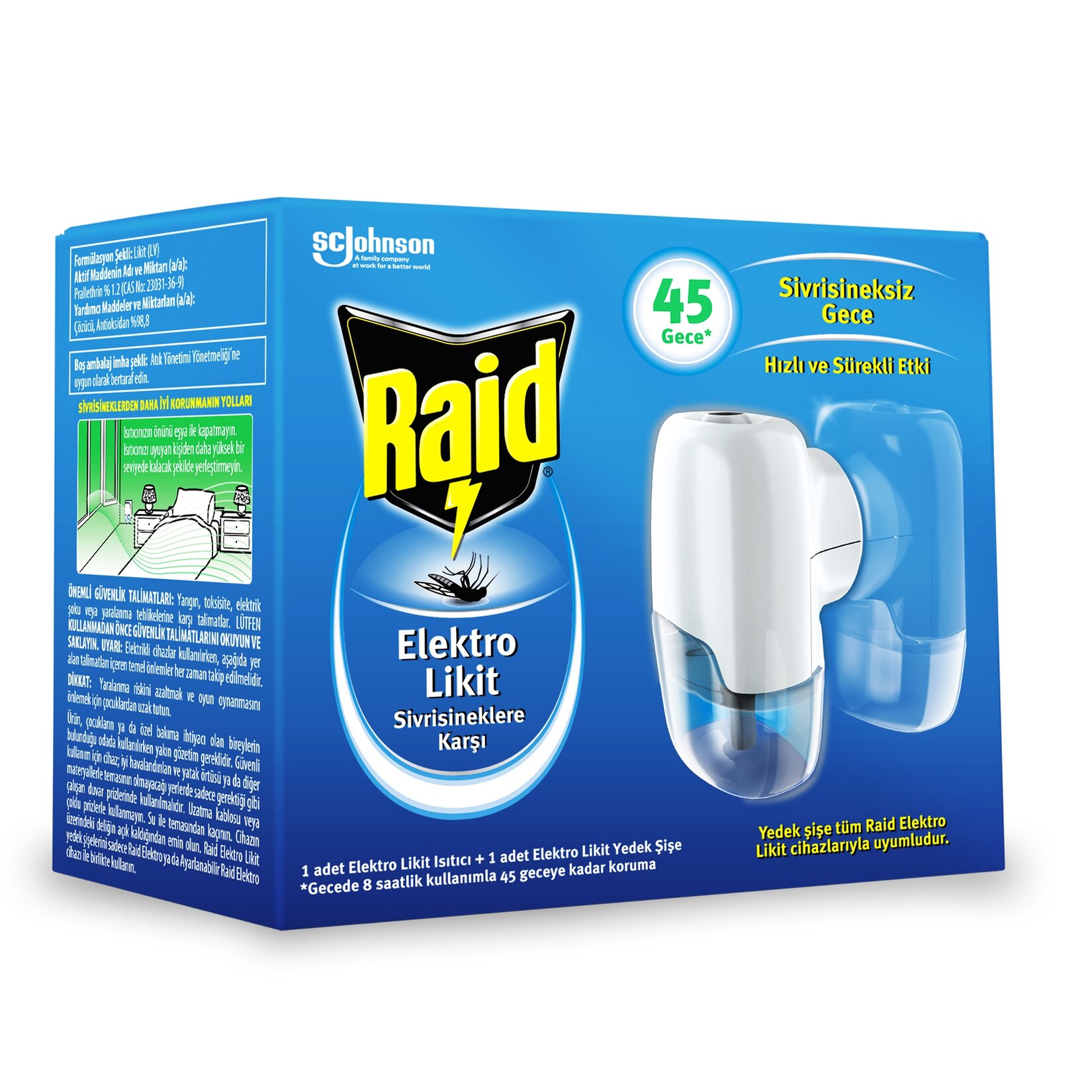 Raid Makine+ Likit Yedek 45 Gece - Görsel 1
