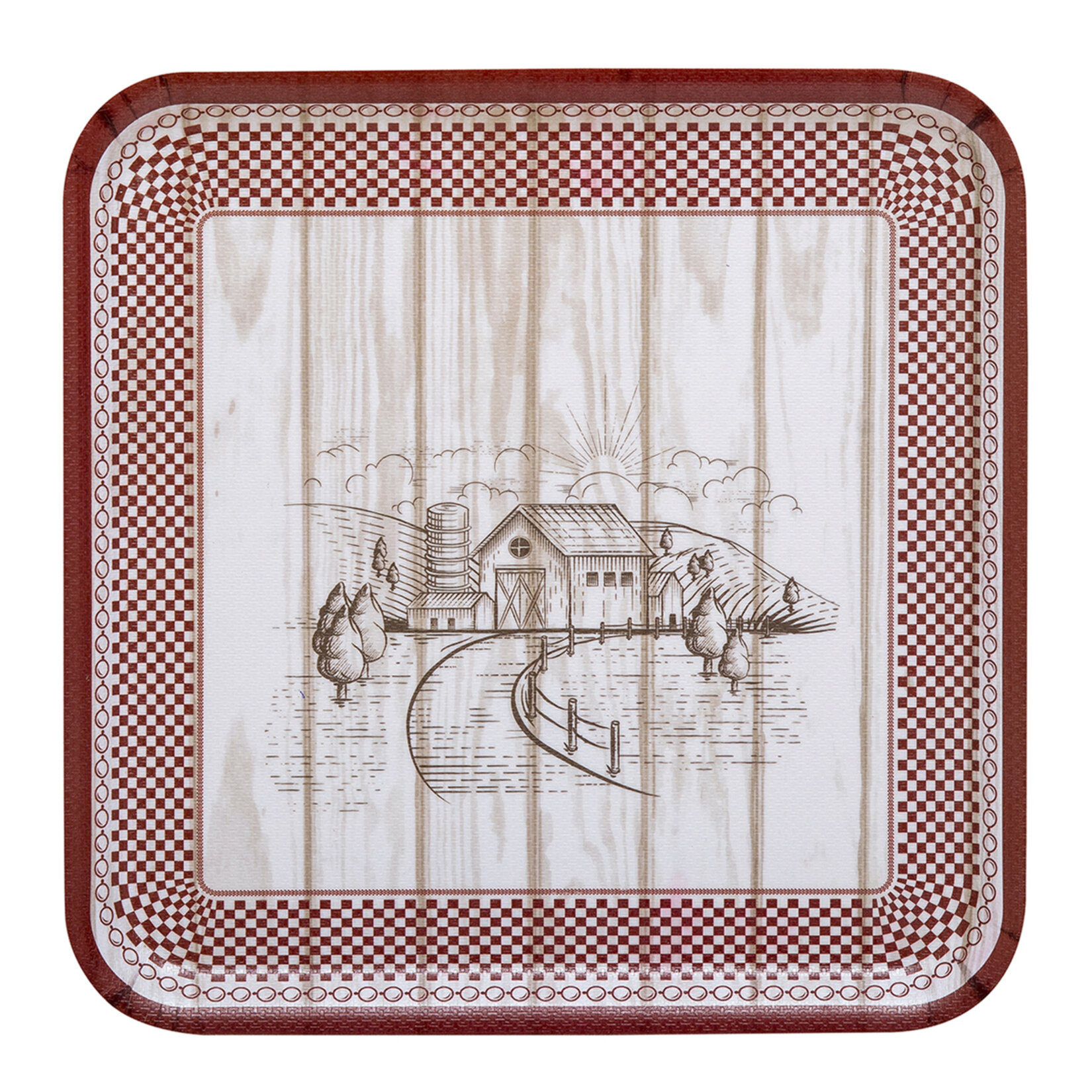 Gürpak Kaydırmaz Kare Melamin Tepsi 34 Cm - Görsel 1