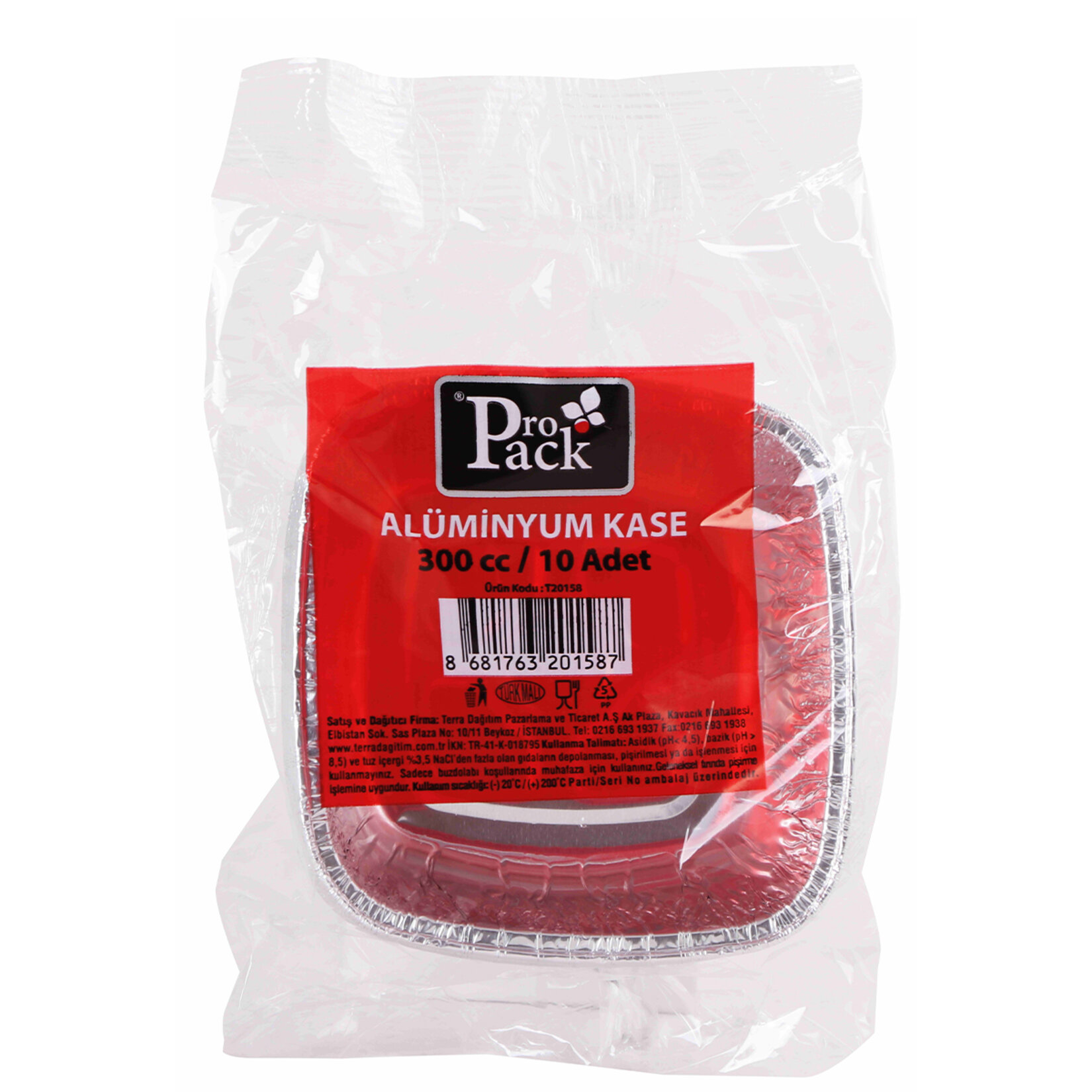 Propack Alüminyum Aşure Kabı 10'lu 300 Ml - Görsel 2