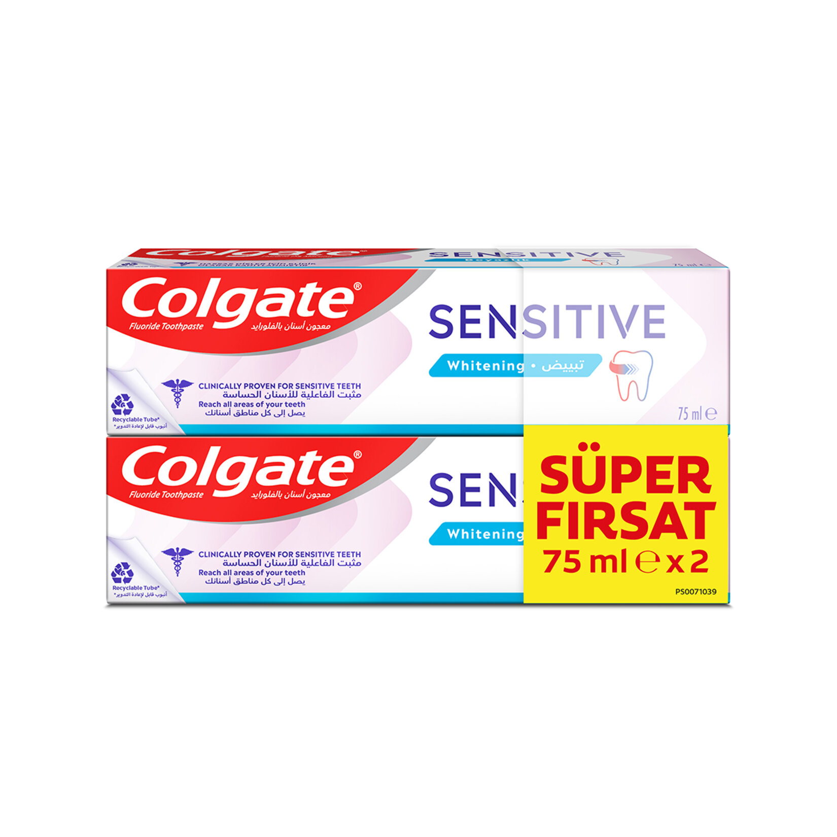 Colgate Sensitive Whitening Diş Macunu 2x75 Ml