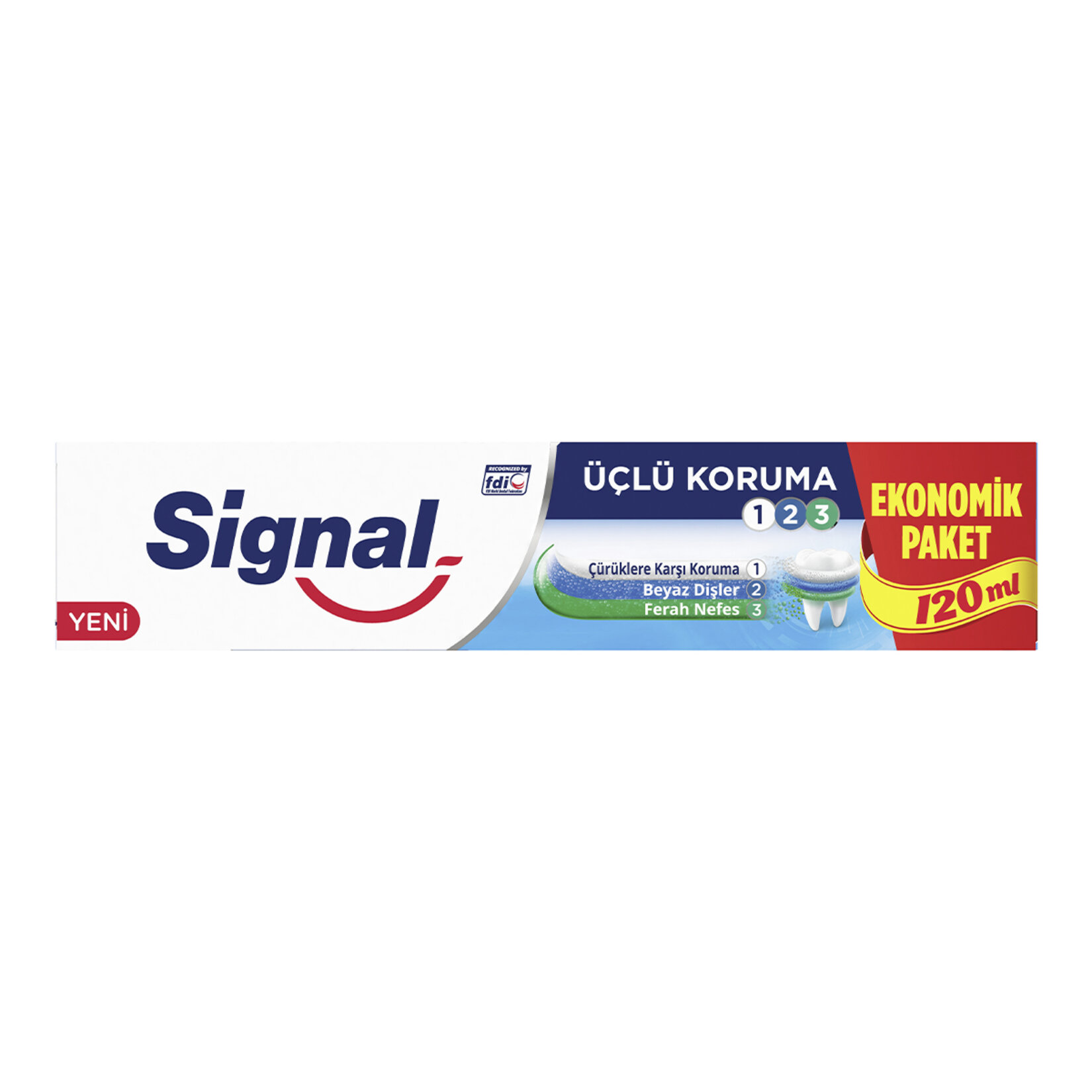 Sıgnal Diş Macunu Üçlü Koruma 120 Ml - Görsel 1
