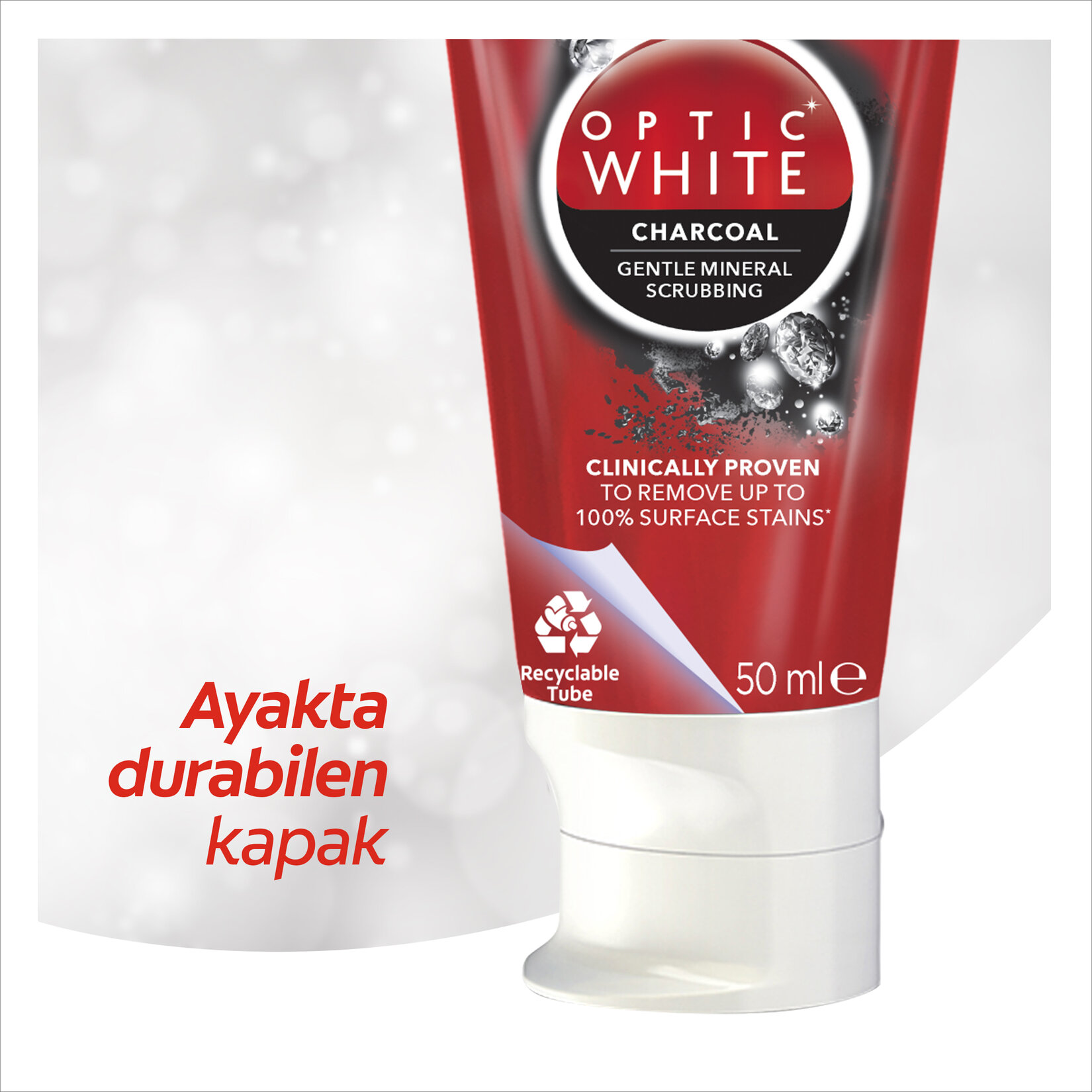 Colgate Optic White Aktif Kömür Beyazlatıcı Diş Macunu 50 Ml - Görsel 5