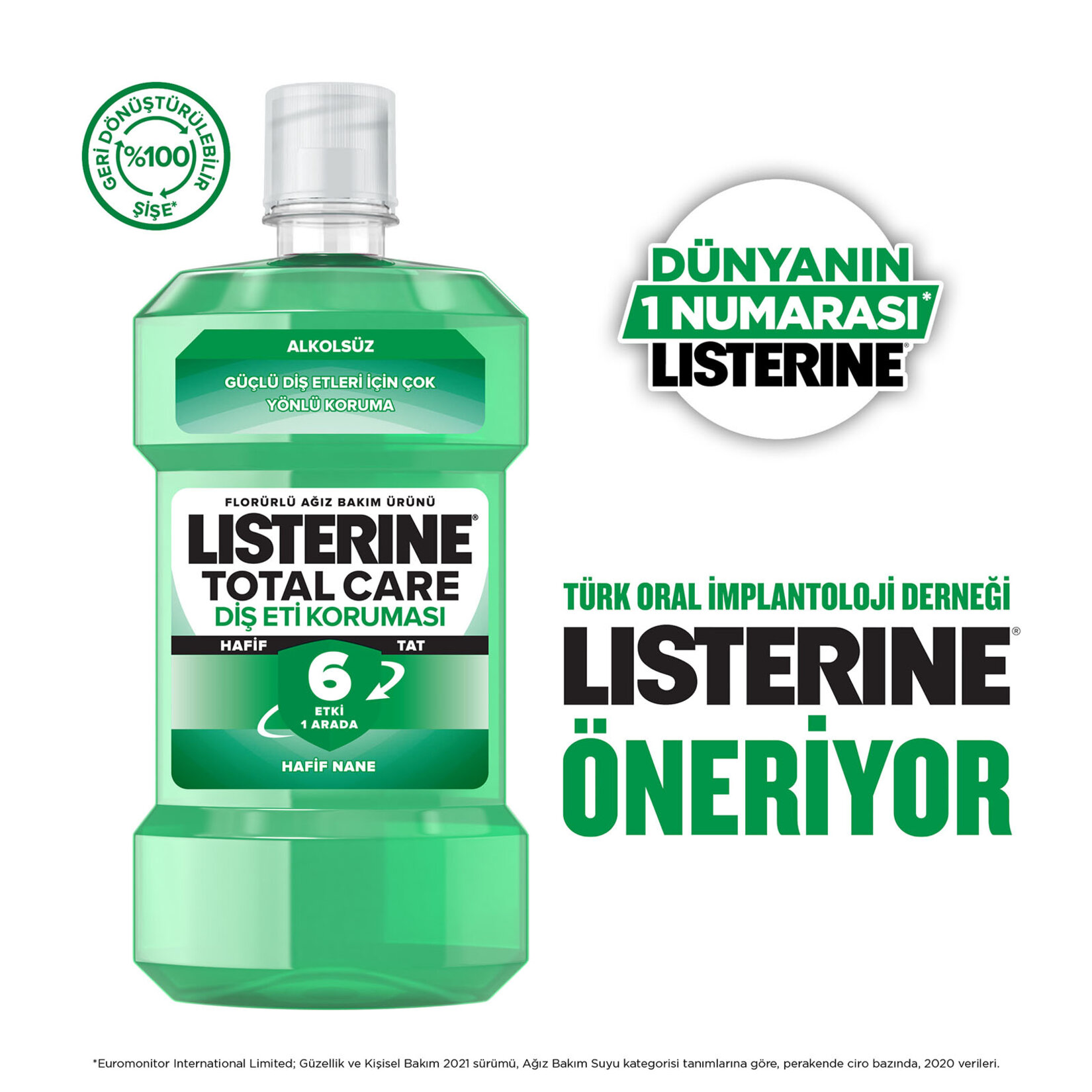 Lısterıne Diş Ve Diş Eti Koruması Hafif Tat 500 Ml - Görsel 3