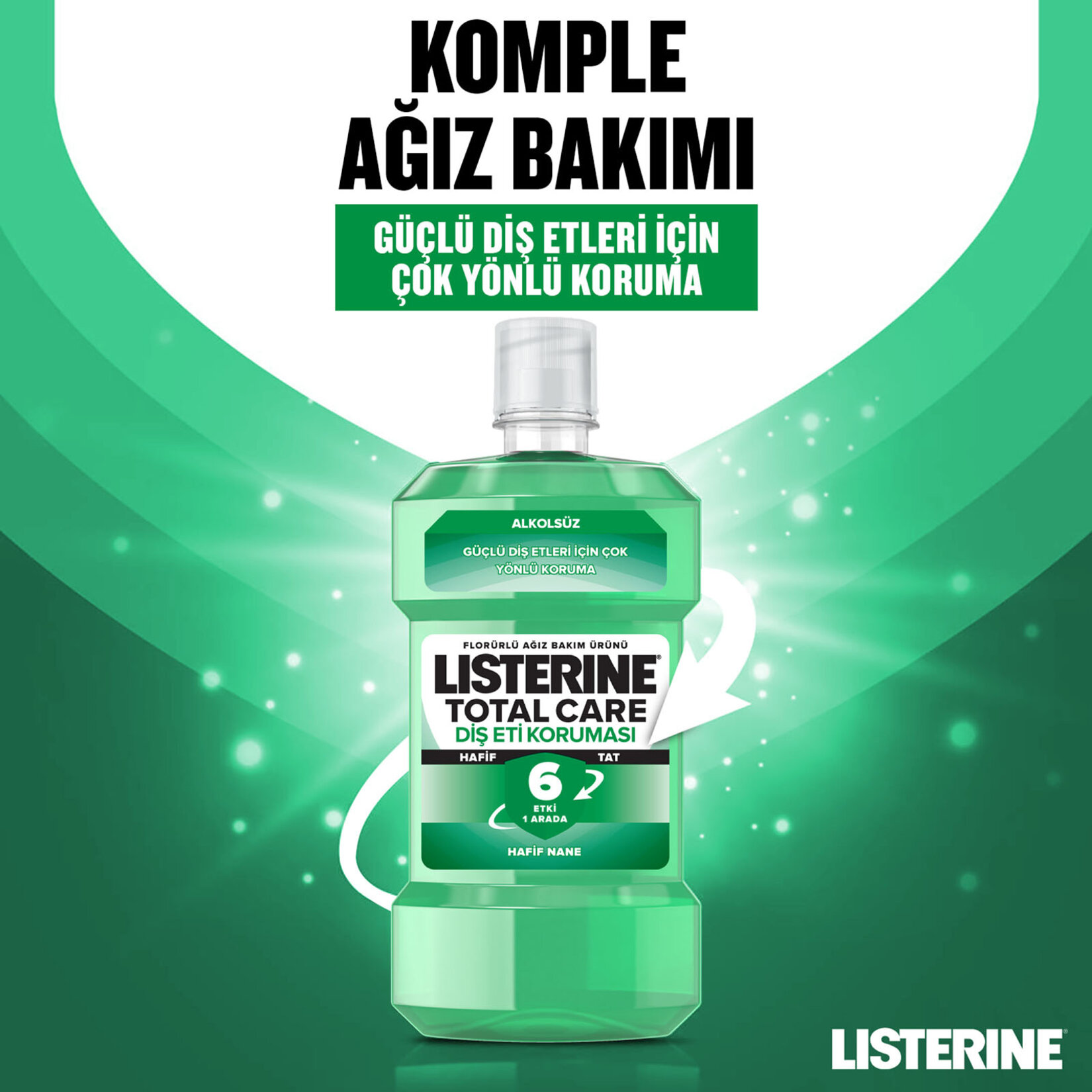 Lısterıne Diş Ve Diş Eti Koruması Hafif Tat 500 Ml - Görsel 2