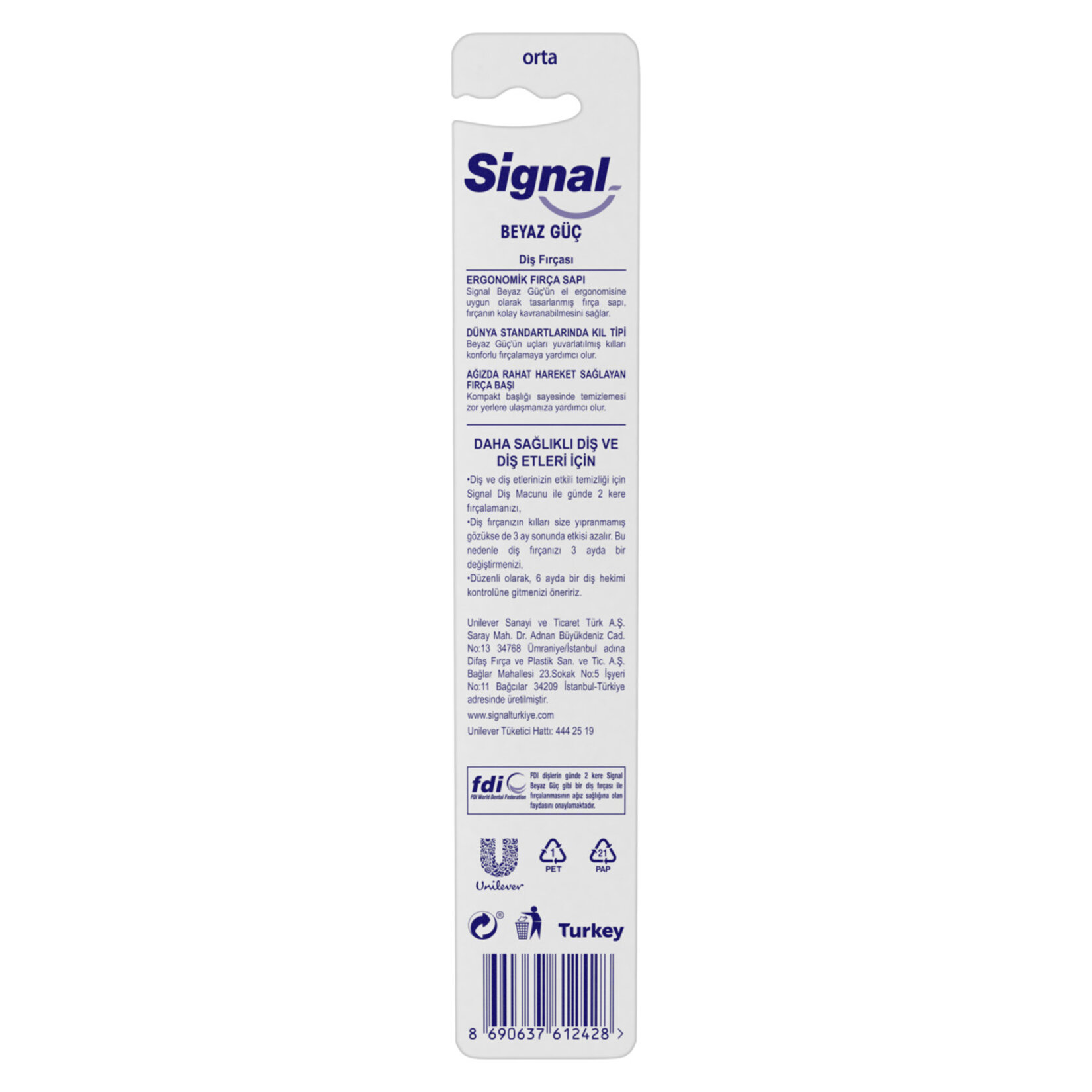 Sıgnal Beyaz Güç Diş Fırçası - Görsel 3