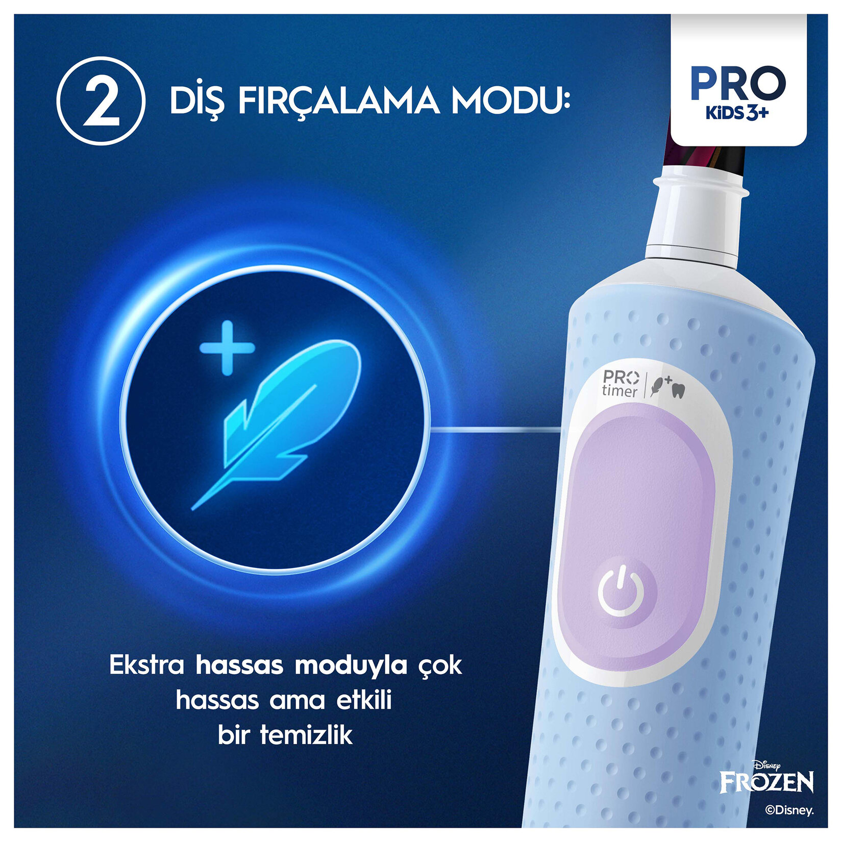 Oral-B Şarjlı Diş Fırçası Vitality Pro Çocuk Frozen - Görsel 3