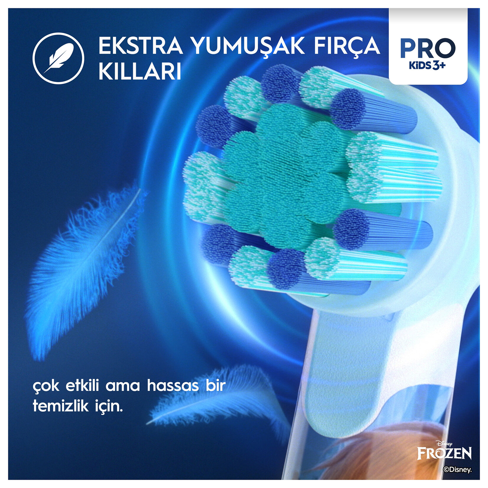 Oral-B Şarjlı Diş Fırçası Vitality Pro Çocuk Frozen - Görsel 4