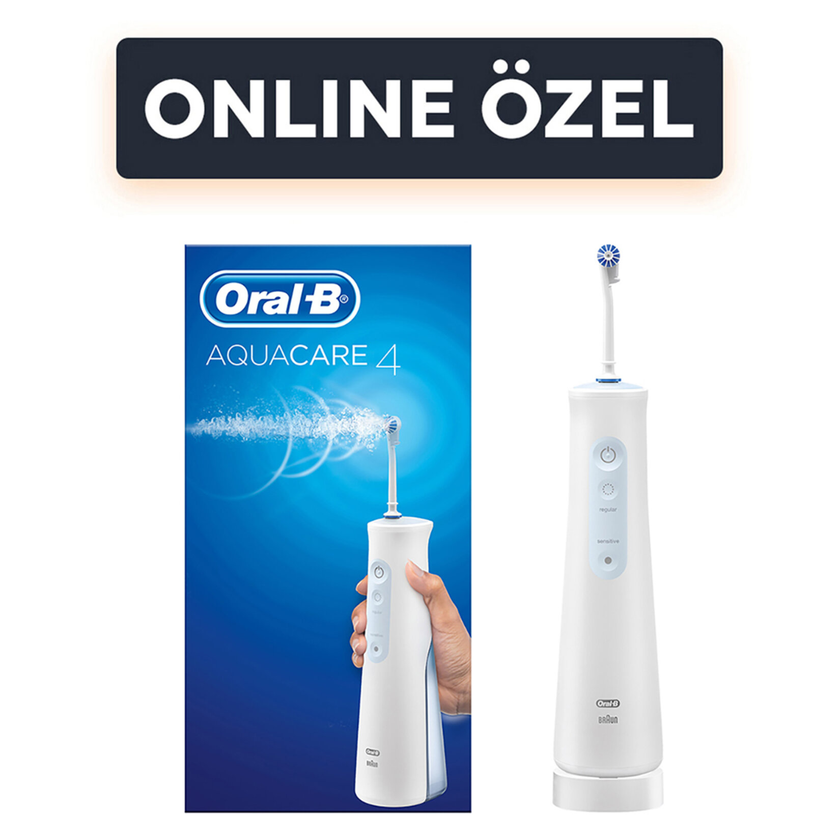 Oral-B Aquacare Oxyjet&nbsp; Sarj Edilebilir Ağız Duşu