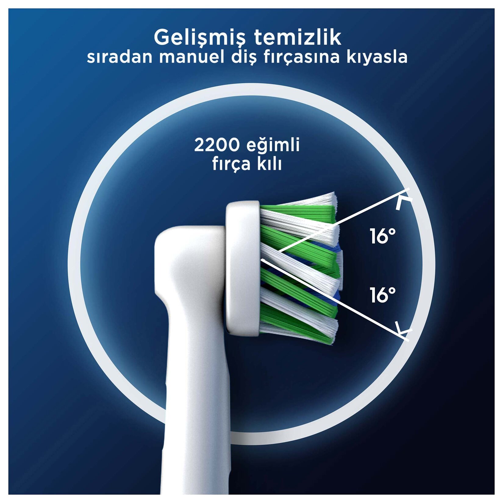 Oral-B Cross Action Şarjlı Diş Fırçası Yedek Başlığı 4'lü - Görsel 4