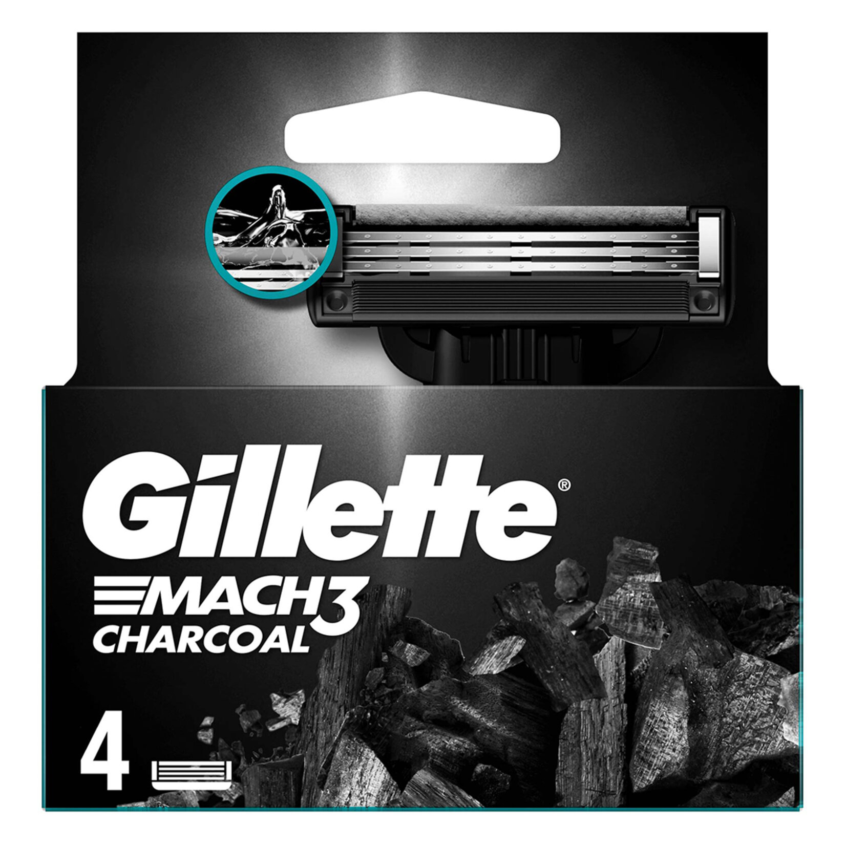 Gillette Mach3 Kömür Yedek Tıraş Bıçağı 4'lü - Görsel 2