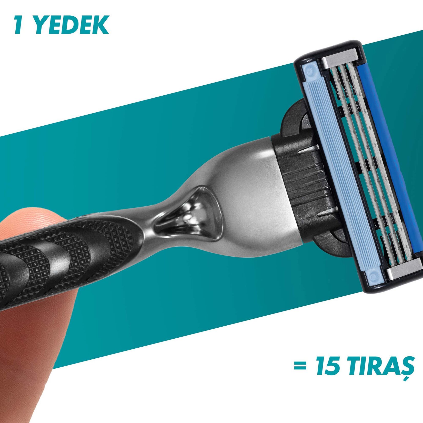 Gillette Mach3 Tıraş Makinesi + Yedek Tıraş Bıçağı - Görsel 5
