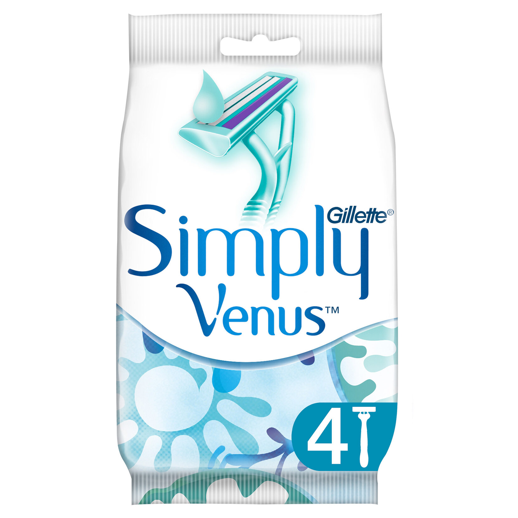 Gillette Simply Venus 2 Kullan At Kadın Tıraş Bıçağı 4 Adet - Görsel 1
