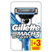 Gillette Mach3 Start Tıraş Makinesi + 3 Adet Yedek Tıraş Bıçağı - Görsel 1