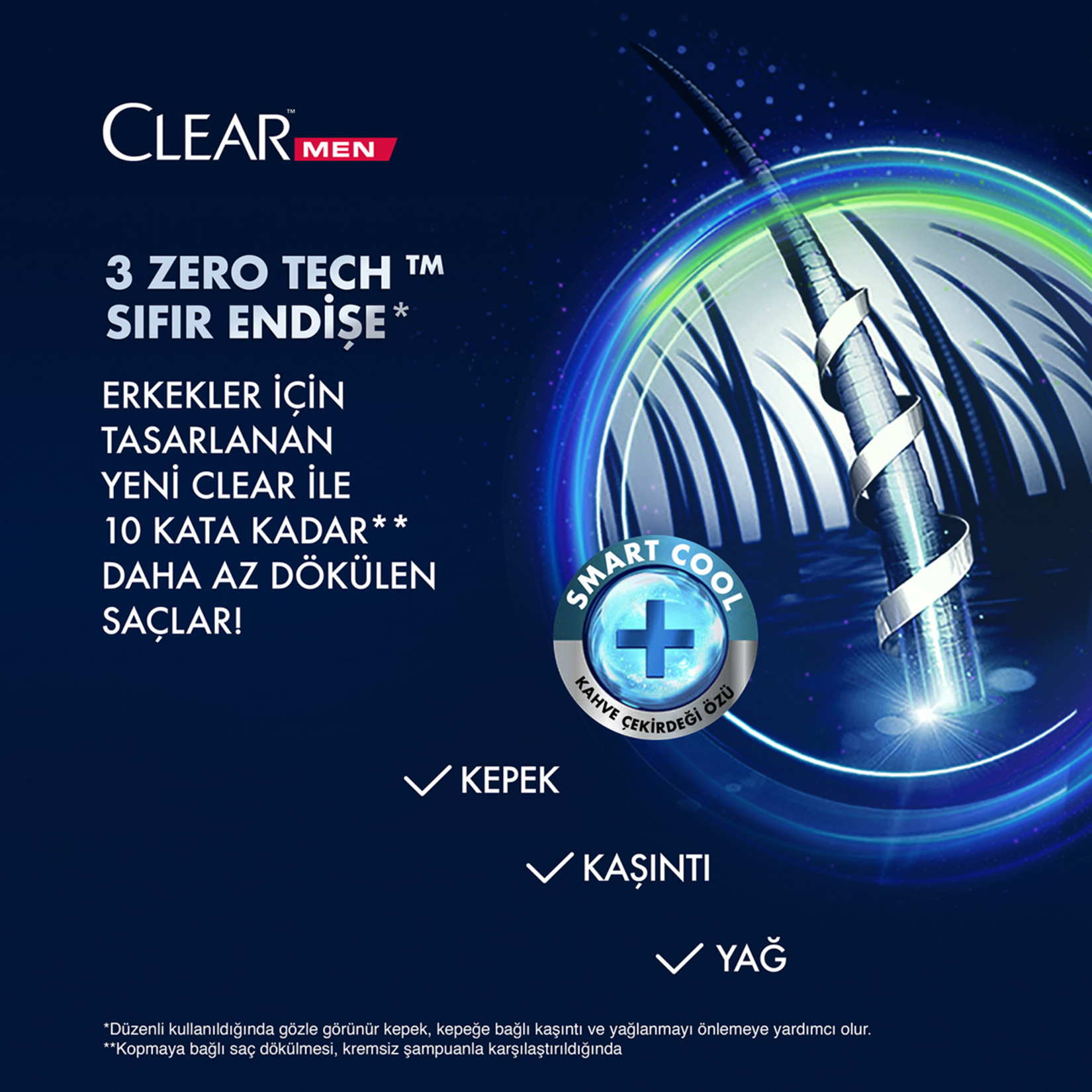 Clear Men Şampuan Saç Dökülmesine Karşı 485 ML - Görsel 4