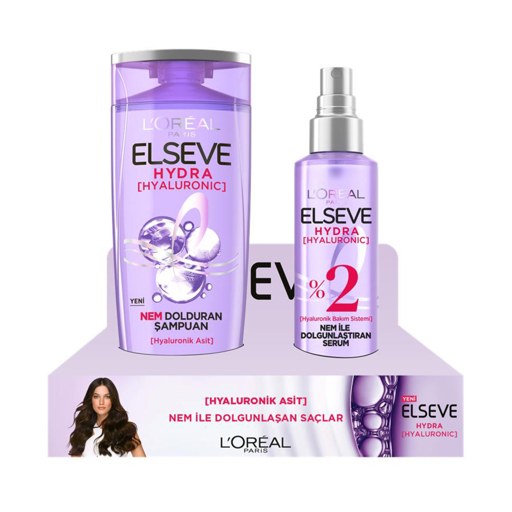 Elseve Hydra Şampuan 390 Ml+ Hydra Serum 150Ml