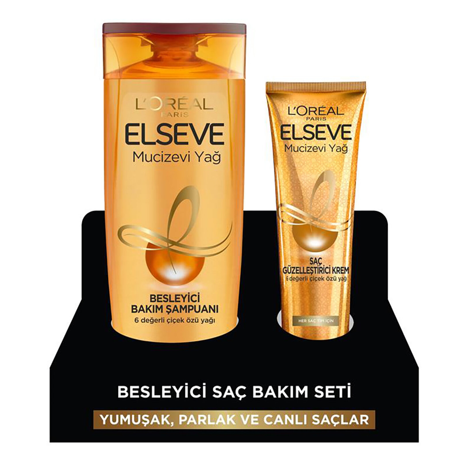 Elseve Mucizevi Yağ Şampuan 390 Ml + Krem 150 Ml - Görsel 1