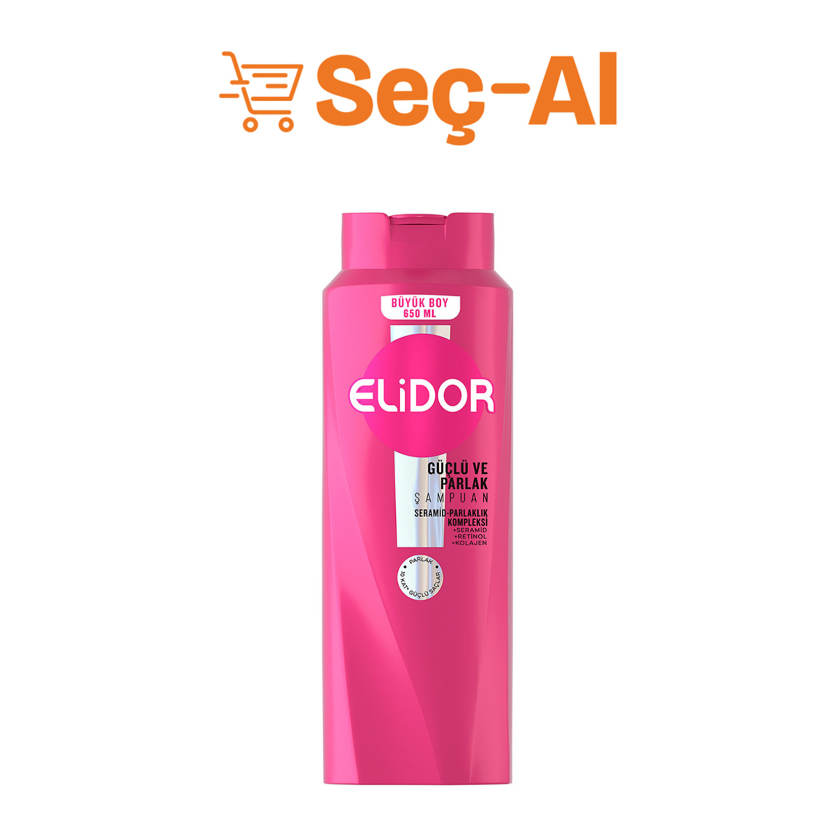 Elidor Saç Bakım Şampuanı Güçlü ve Parlak 650 Ml - Görsel 1