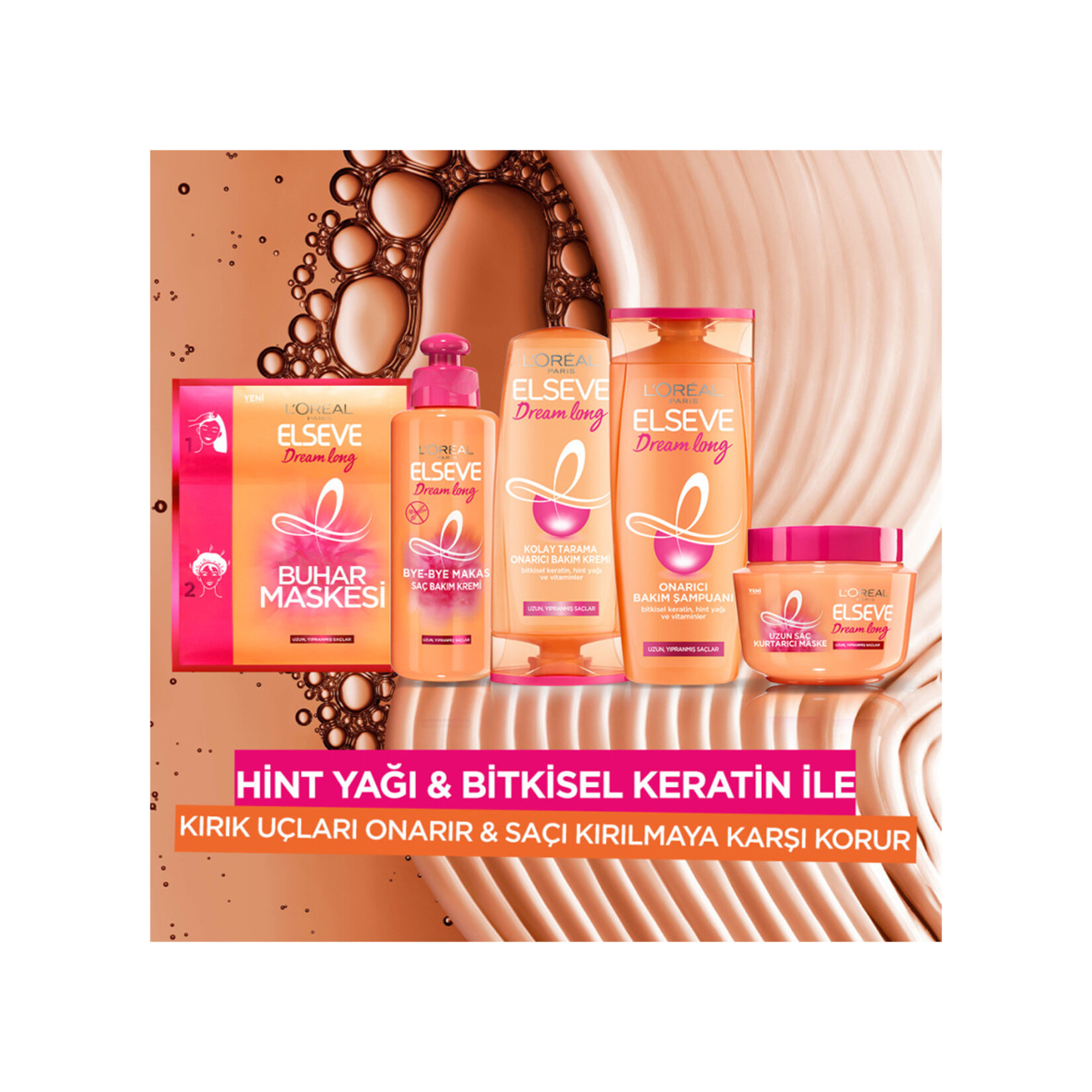 L'Oréal Paris Elseve Dream Long Uzun Saç Kurtarıcı Maske 300 Ml - Görsel 4