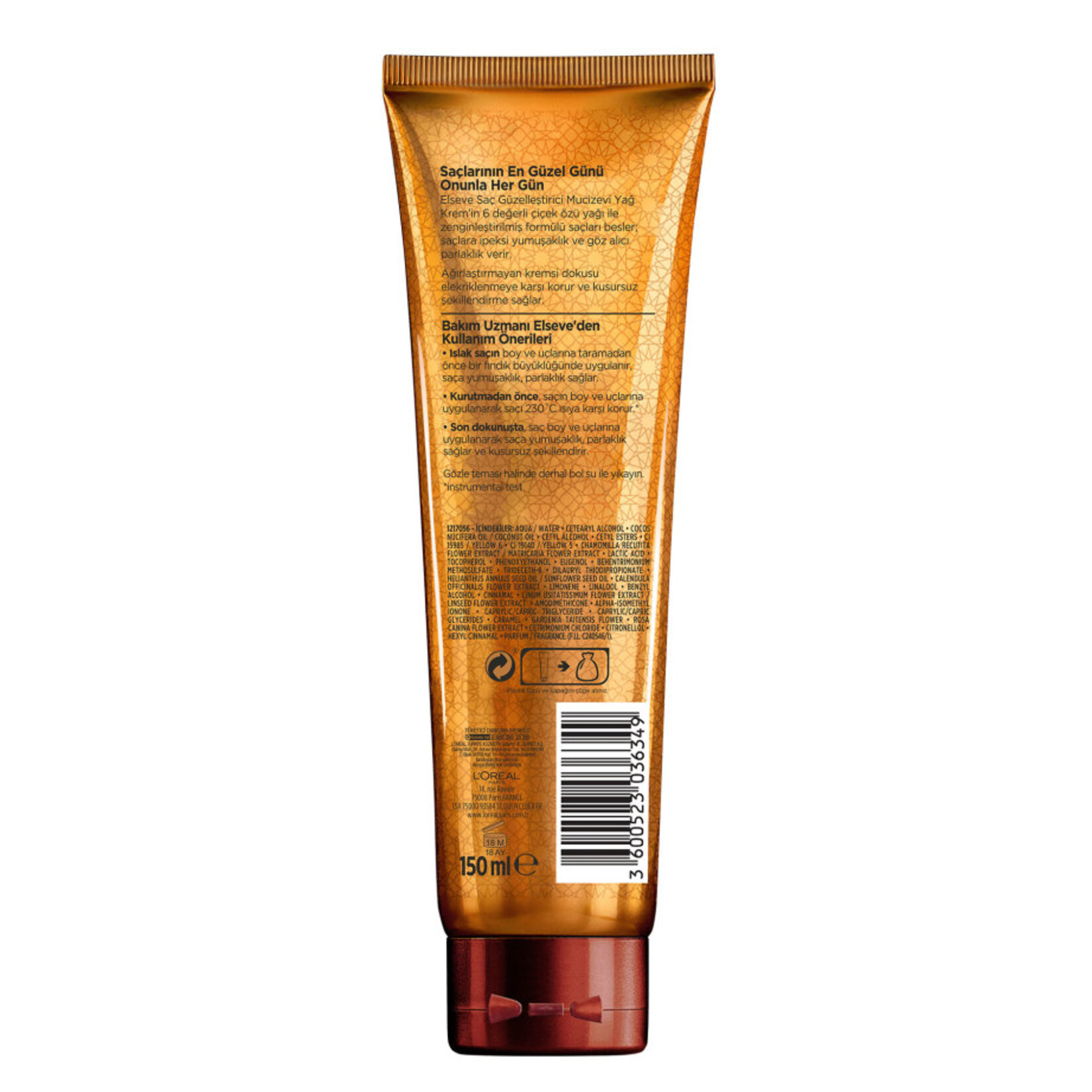 Elseve Saç Güzelleştirici Saç Kremi Kuru Saçlar 150 Ml - Görsel 3