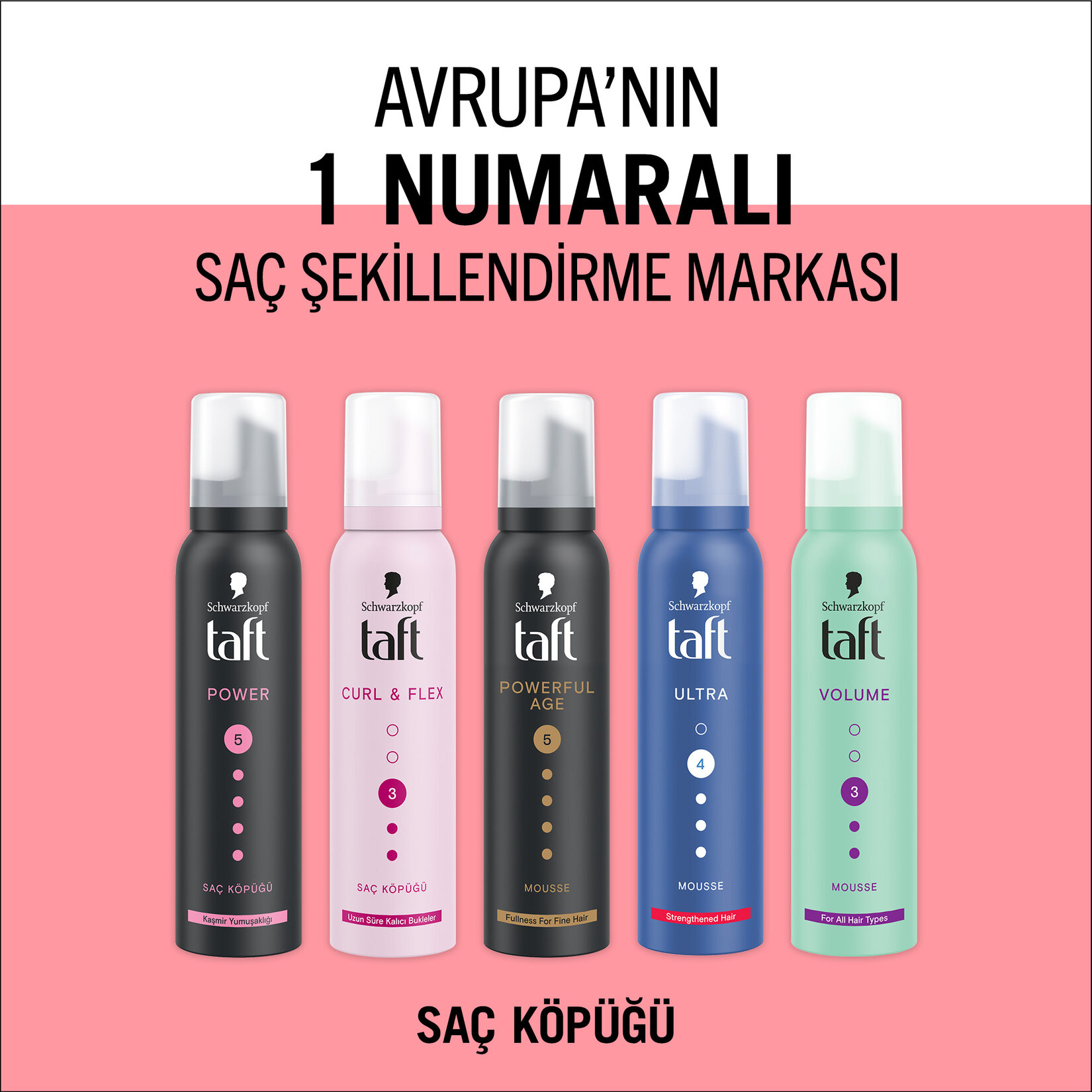 Taft Saç Köpüğü Power Cashmere 150 Ml - Görsel 5