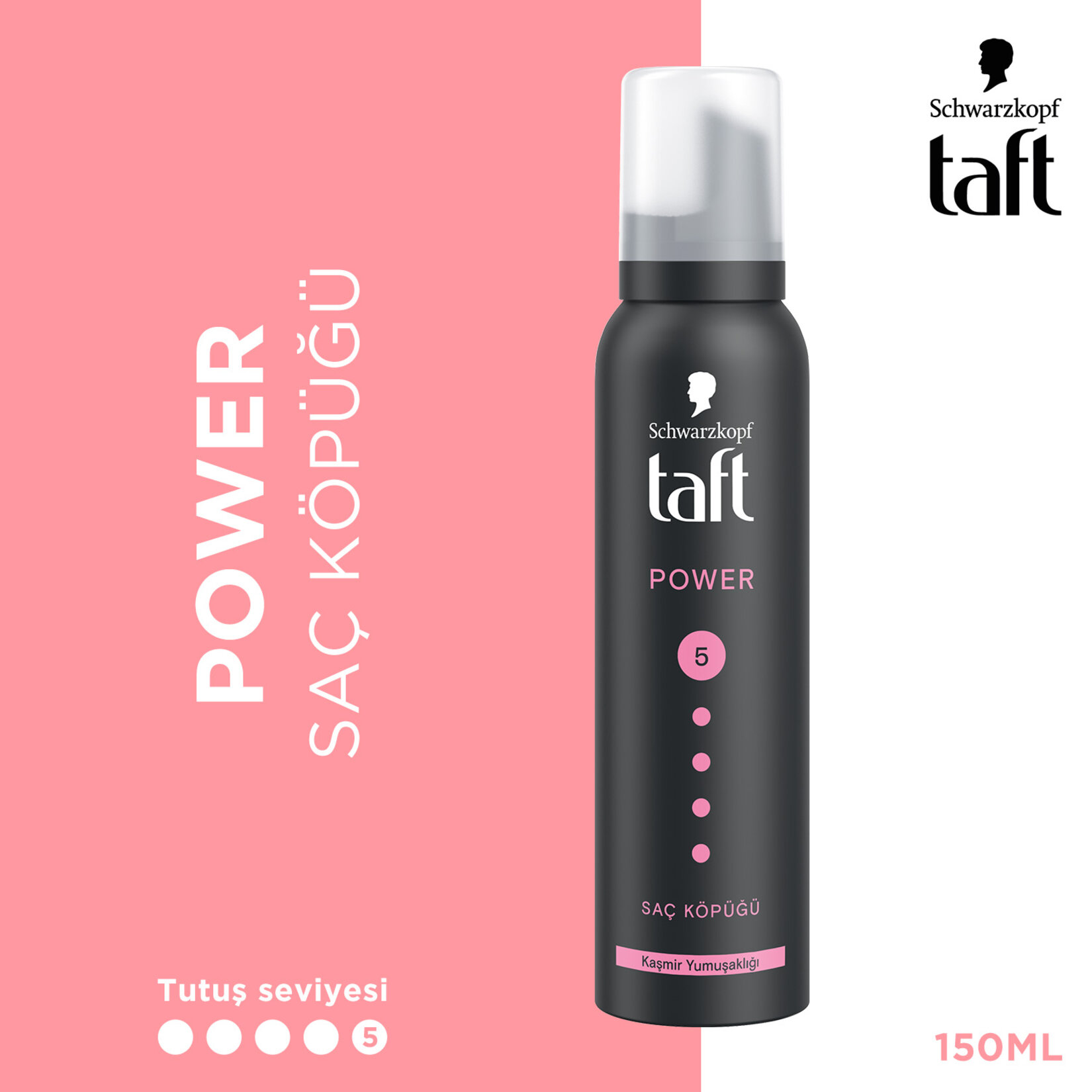 Taft Saç Köpüğü Power Cashmere 150 Ml - Görsel 2