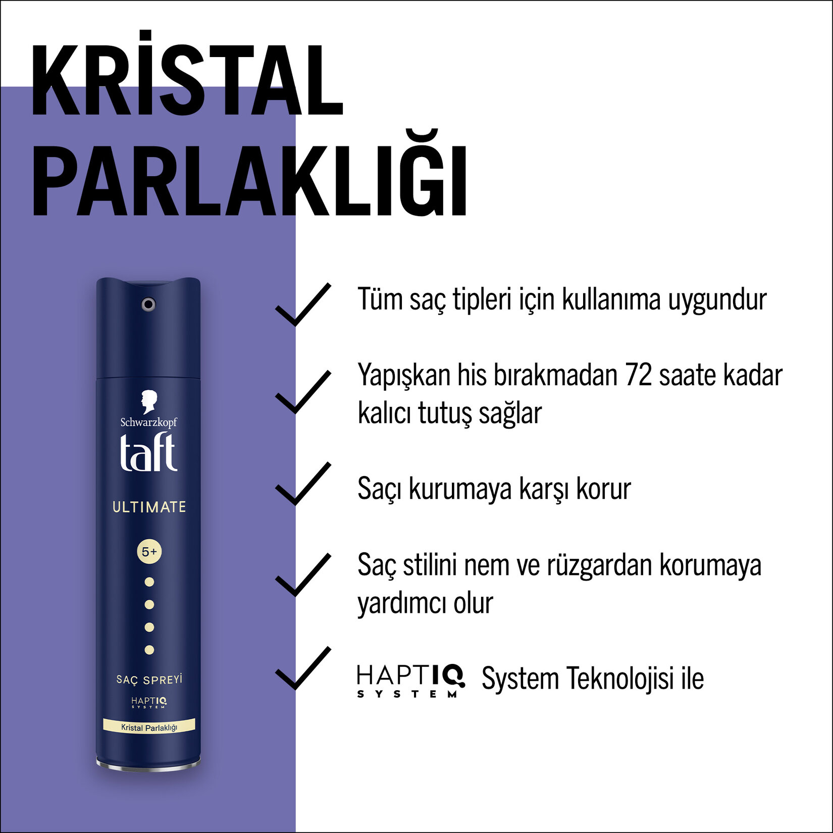 Taft Saç Spreyi Ultimate 250 Ml - Görsel 3