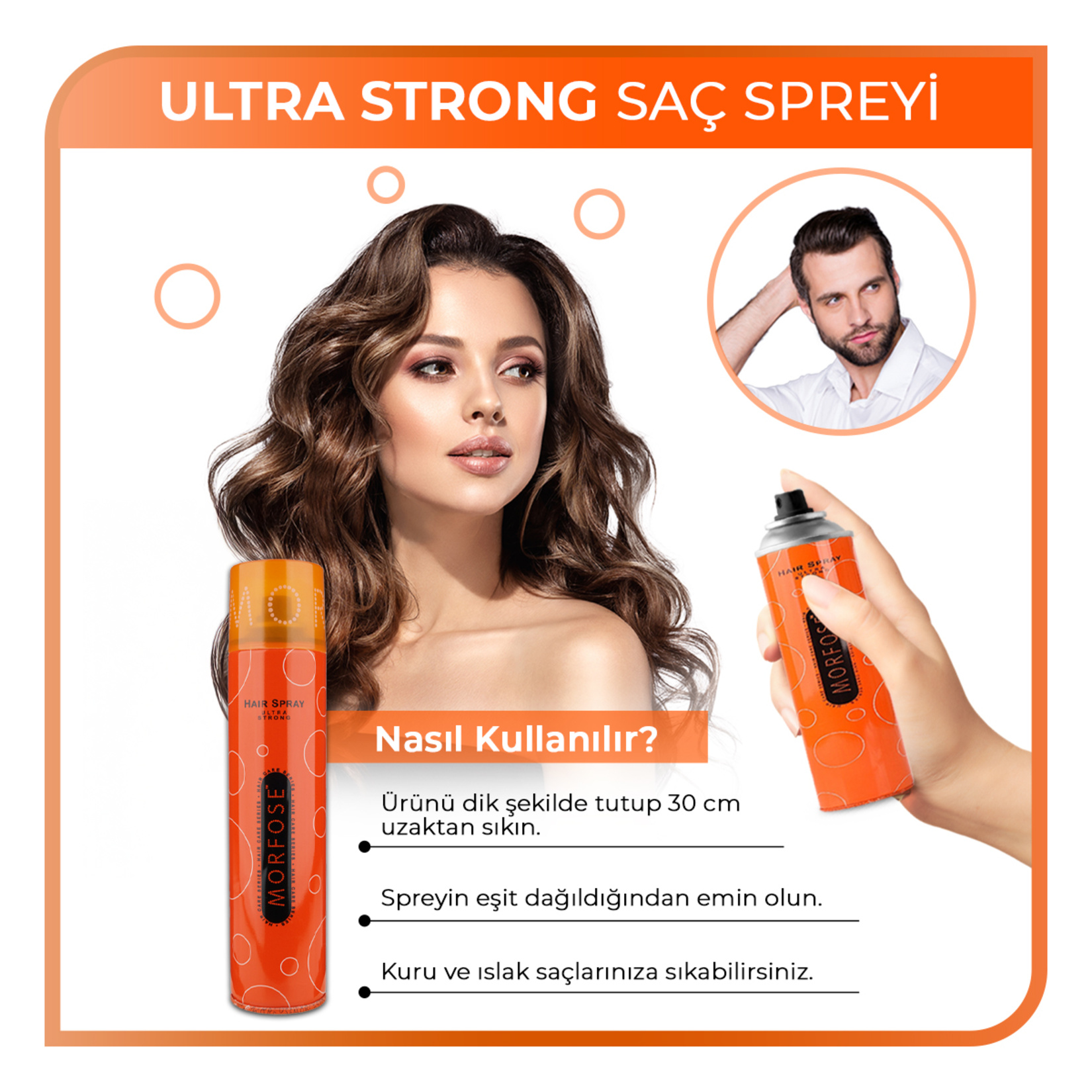 Morfose Ultra Strong Saç Spreyi 250 ml - Görsel 4
