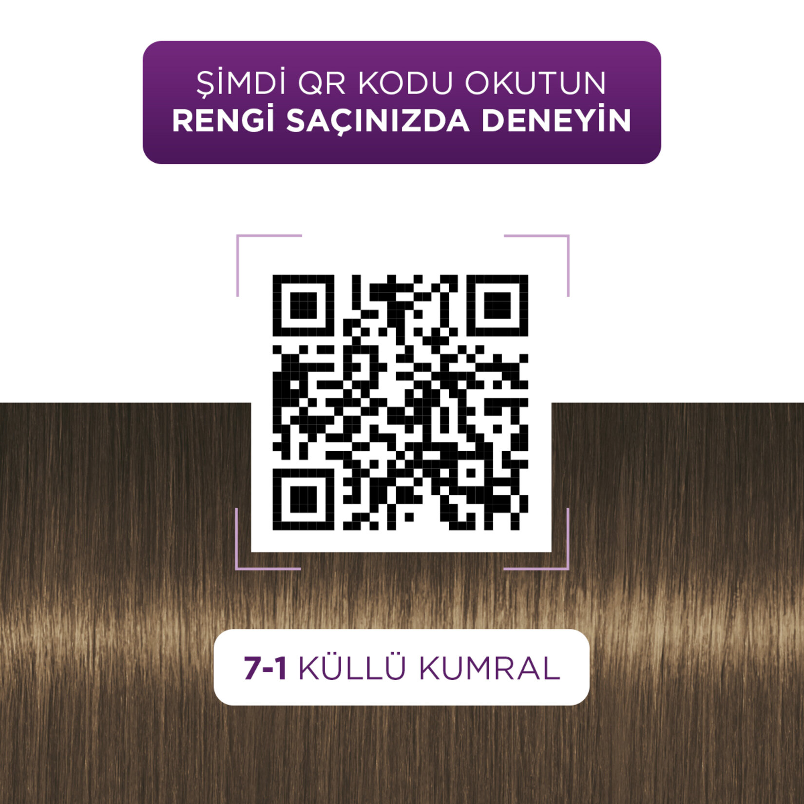Palette Göz Alıcı Renkler 7-1 Küllü Kumral Saç Boyası 110 Ml - Görsel 3
