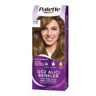 Palette Göz Alıcı Renkler 7-0 Kumral Saç Boyası 110 Ml