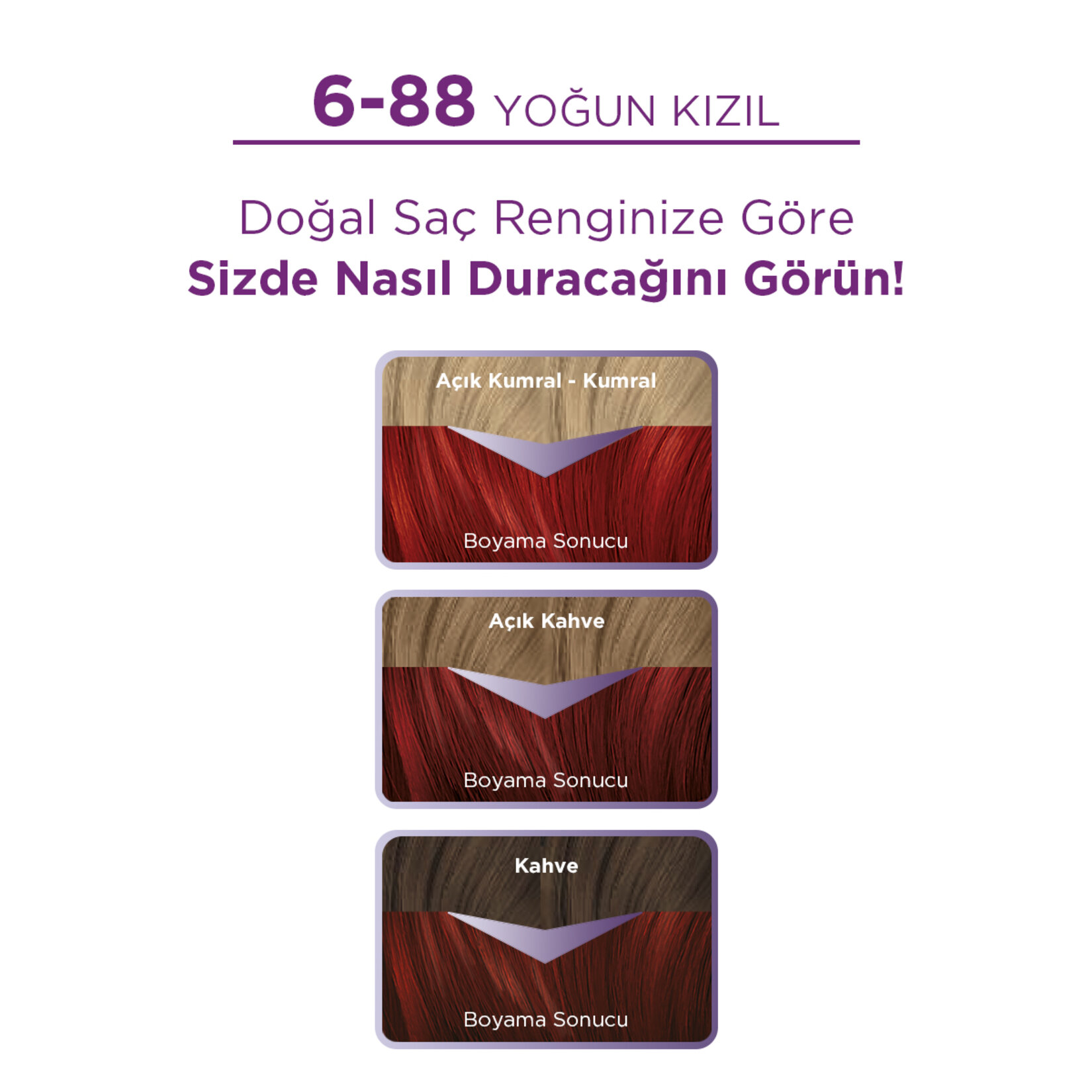 Palette Göz Alıcı Renkler 6-88 Yoğun Kızıl Saç Boyası 110 Ml - Görsel 2