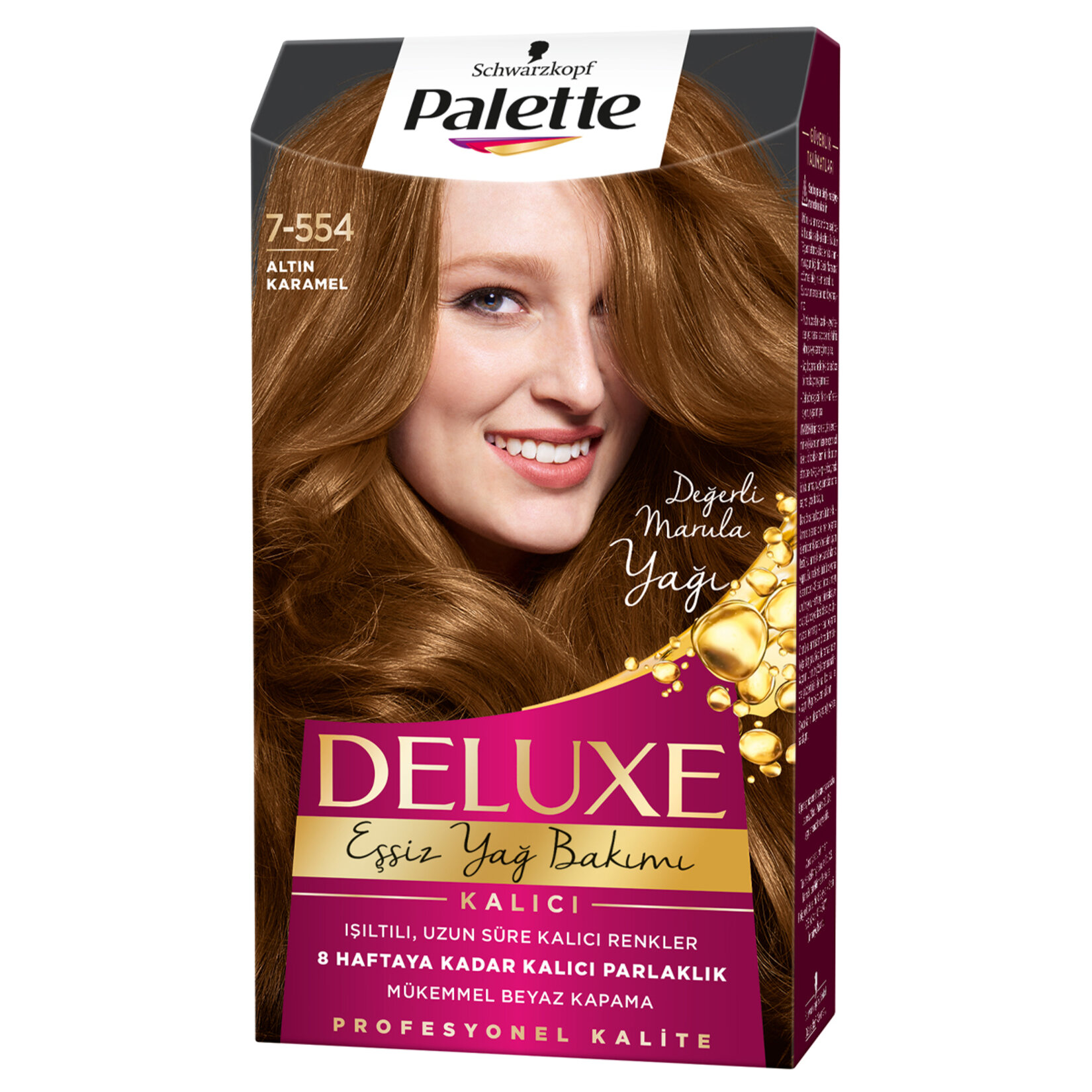 Palette Deluxe Saç Boyası 7-554 Altın Karamel 115 Ml - Görsel 1