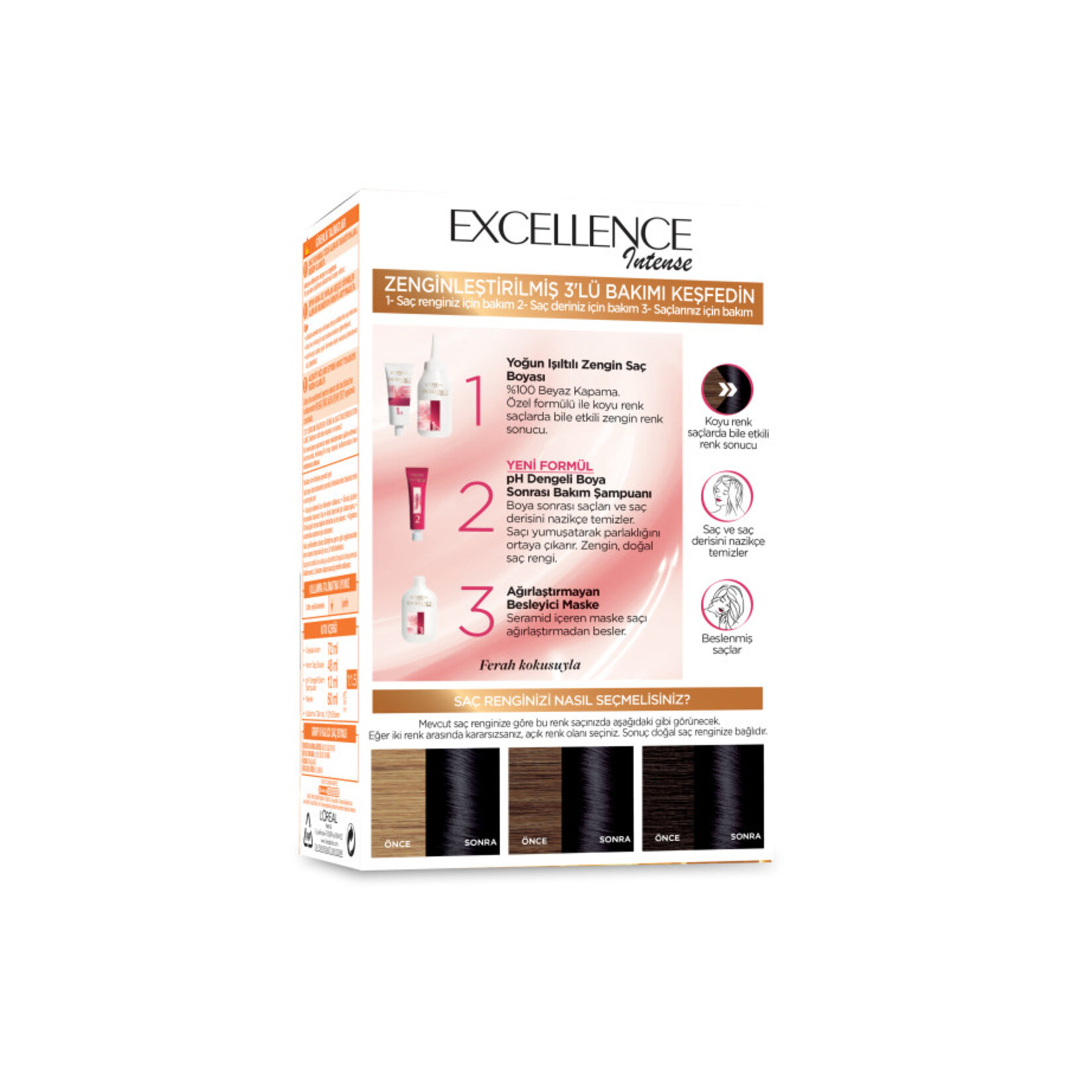 Excellence Intense Saç Boyası - 1.1 Gece Mavisi 192 Ml - Görsel 2