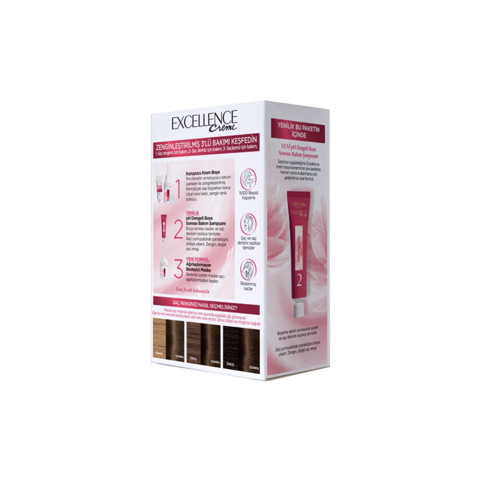 Excellence Creme Saç Boyası - 5 Kahve 192 Ml - Görsel 3
