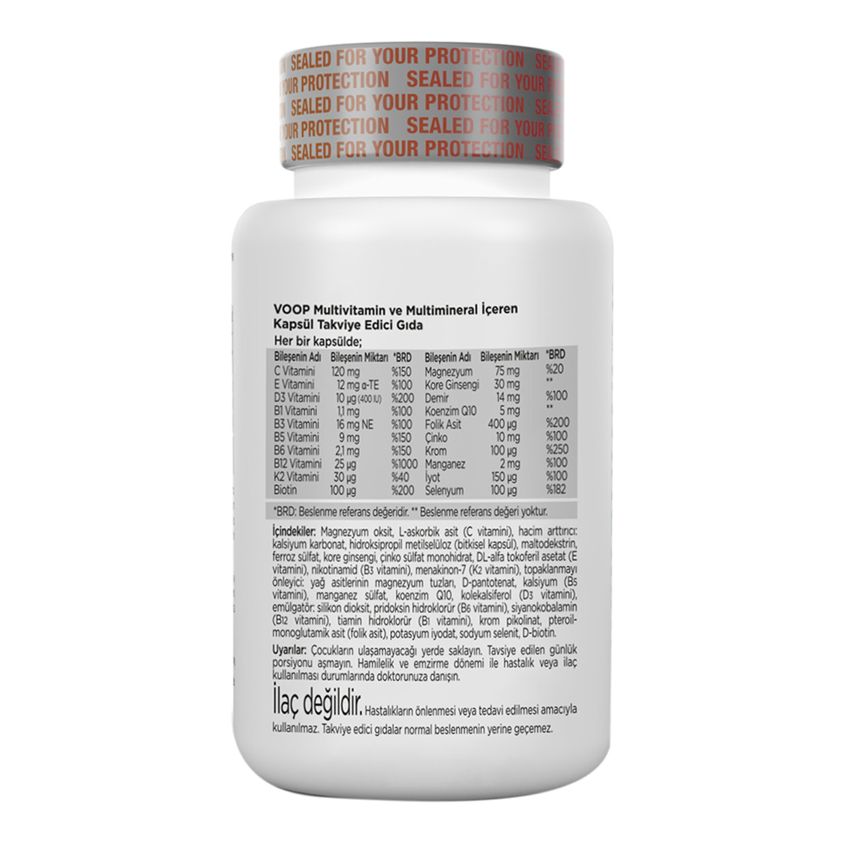 Voop Multıvitamin Multimıneral 30 Kapsül - Görsel 2