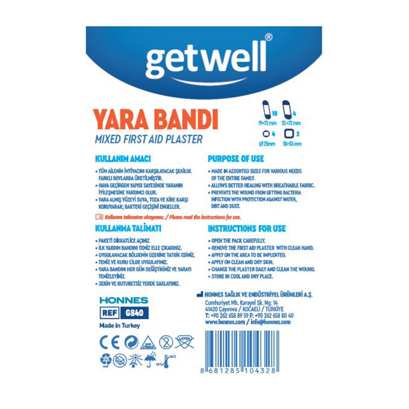 Getwell Karma Yara Bandı 20'li - Görsel 2