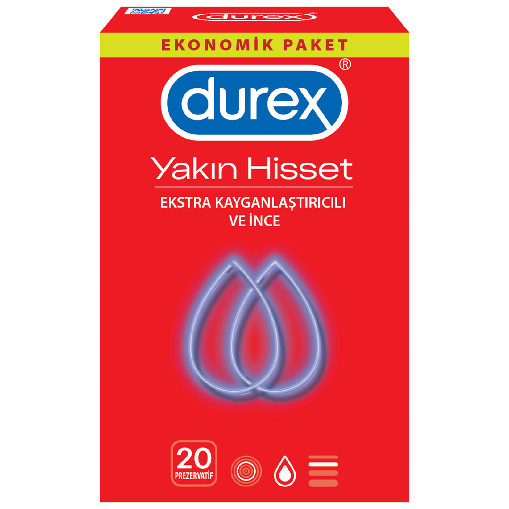 Durex Yakın Hisset Prezervatif 20'li - Görsel 1