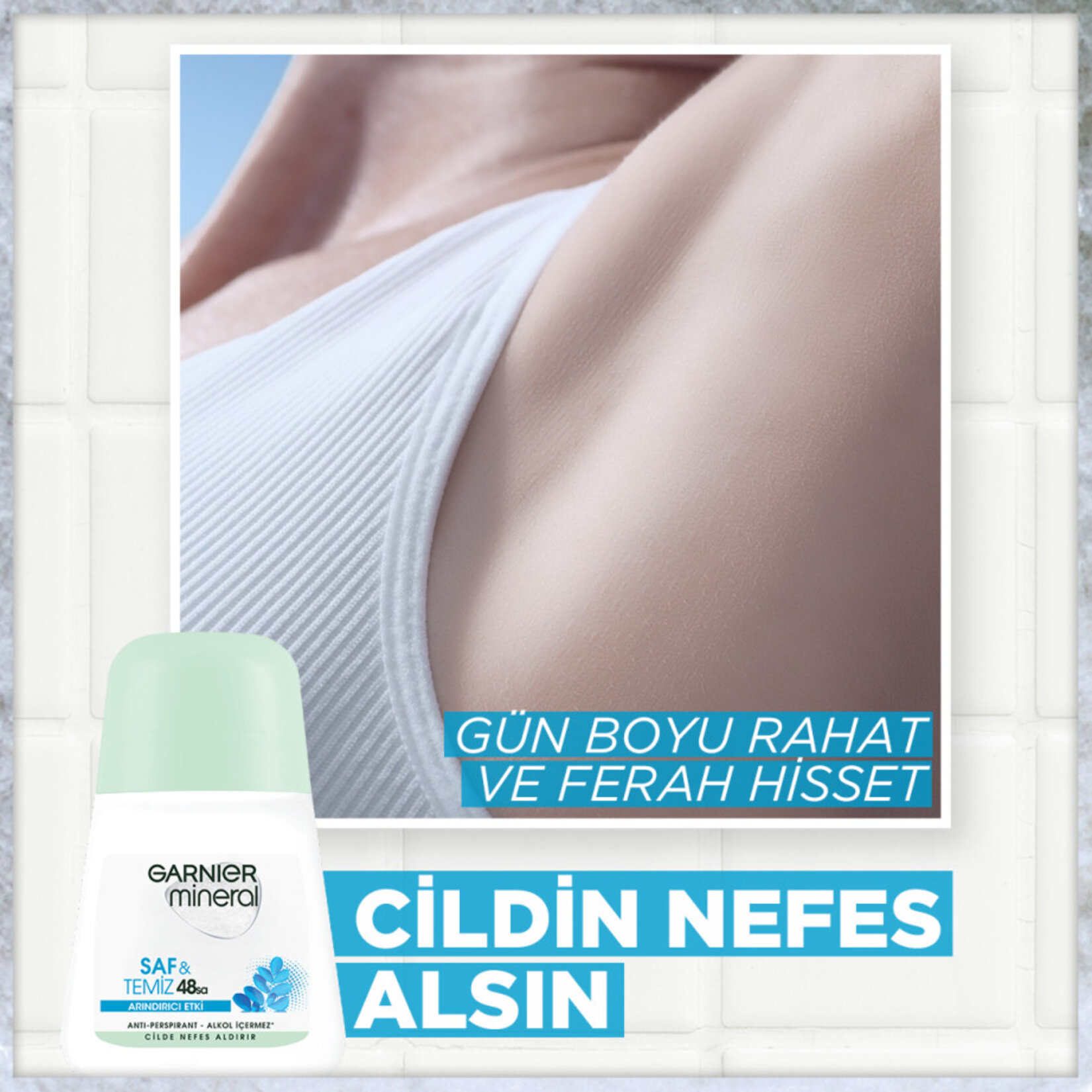 Garnier Mineral Saf&Temiz Roll-On 50 Ml - Görsel 3