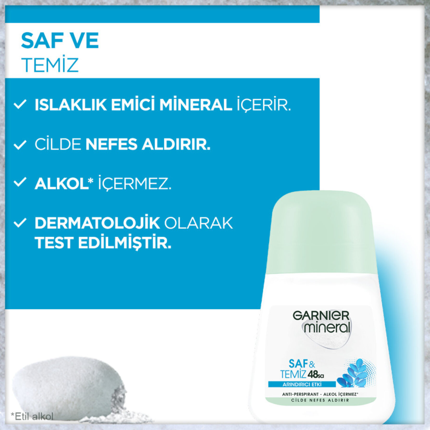 Garnier Mineral Saf&Temiz Roll-On 50 Ml - Görsel 5