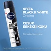 NIVEA MEN Erkek Sprey Deodorant Black&White Invisible 72 Saat Anti-perspirant Original 200ml - Görsel 5