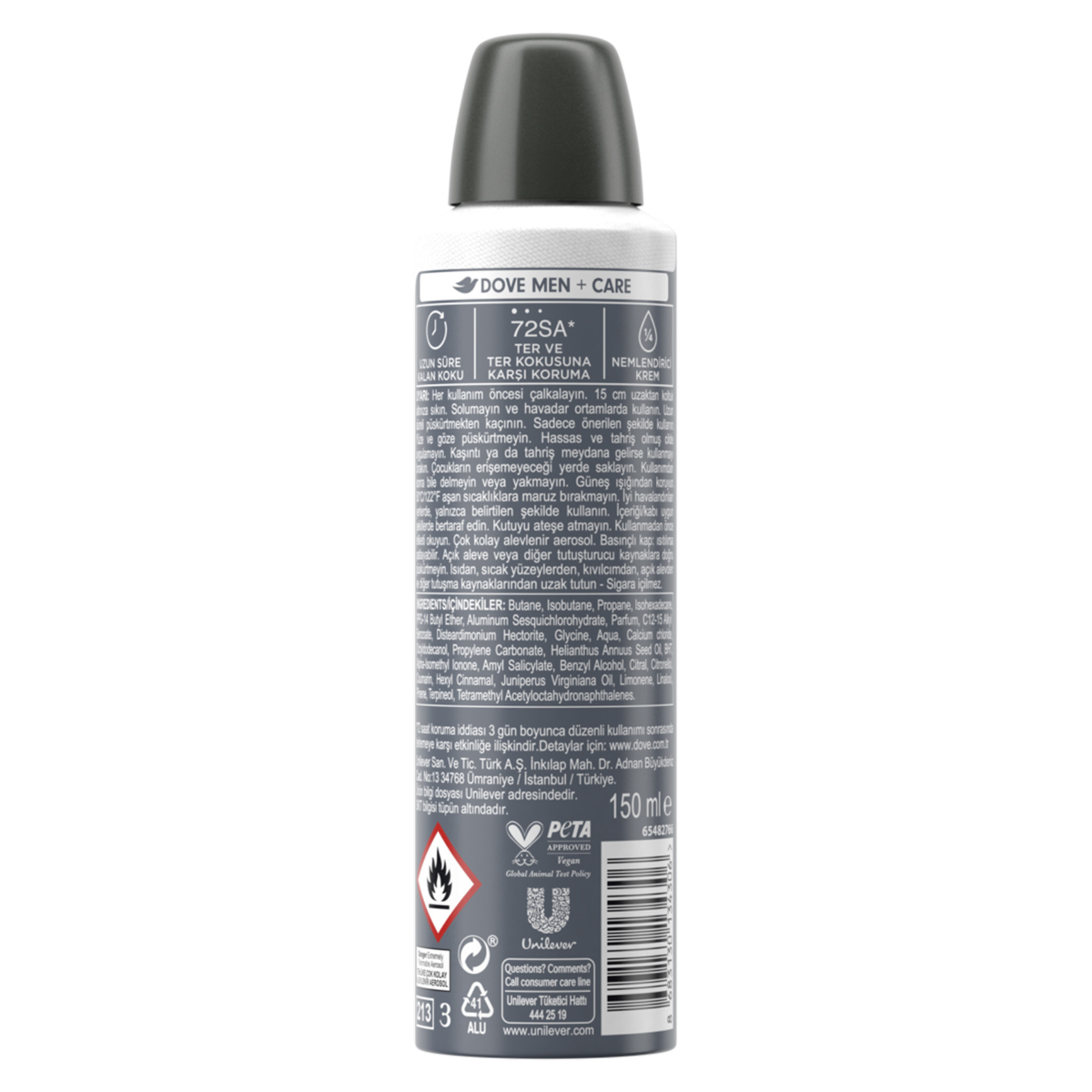Dove Men+ Care Invısible Erkek Deodorant 150 Ml - Görsel 2