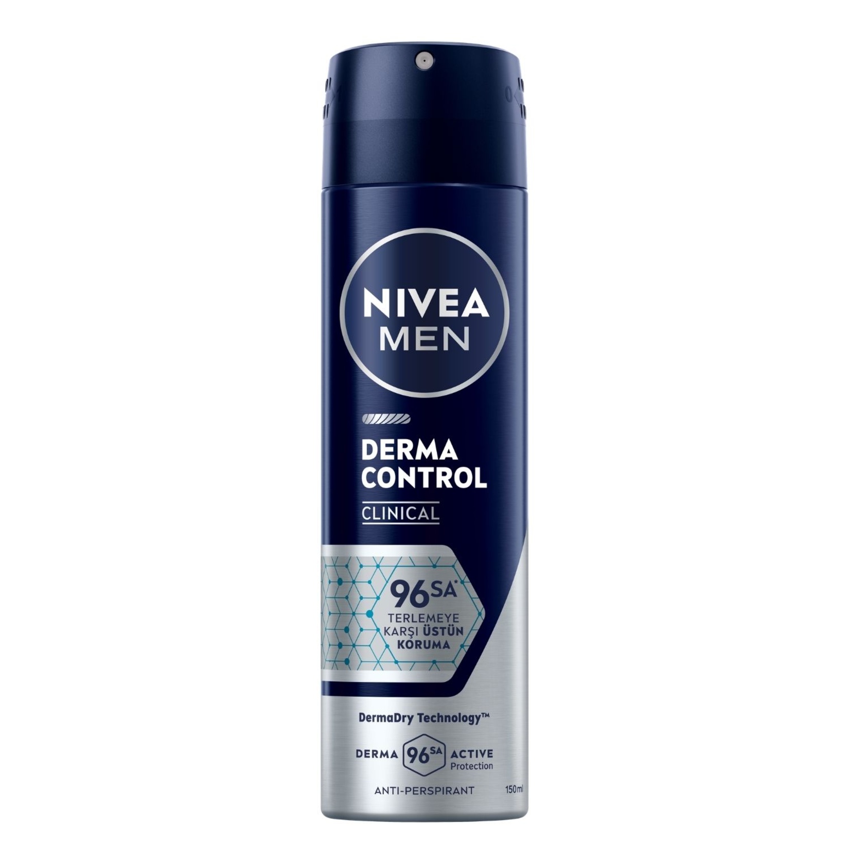 NIVEA MEN Erkek Sprey Deodorant Derma Control Clinical 150 Ml - Görsel 1