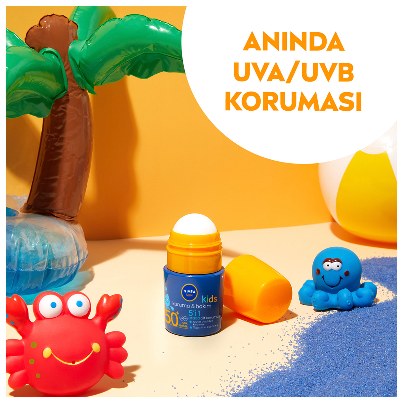 Nivea Sun Çocuklar İçin Koruma & Bakım Sağlayan Roll On SPF 50+ 50 ml - Görsel 3